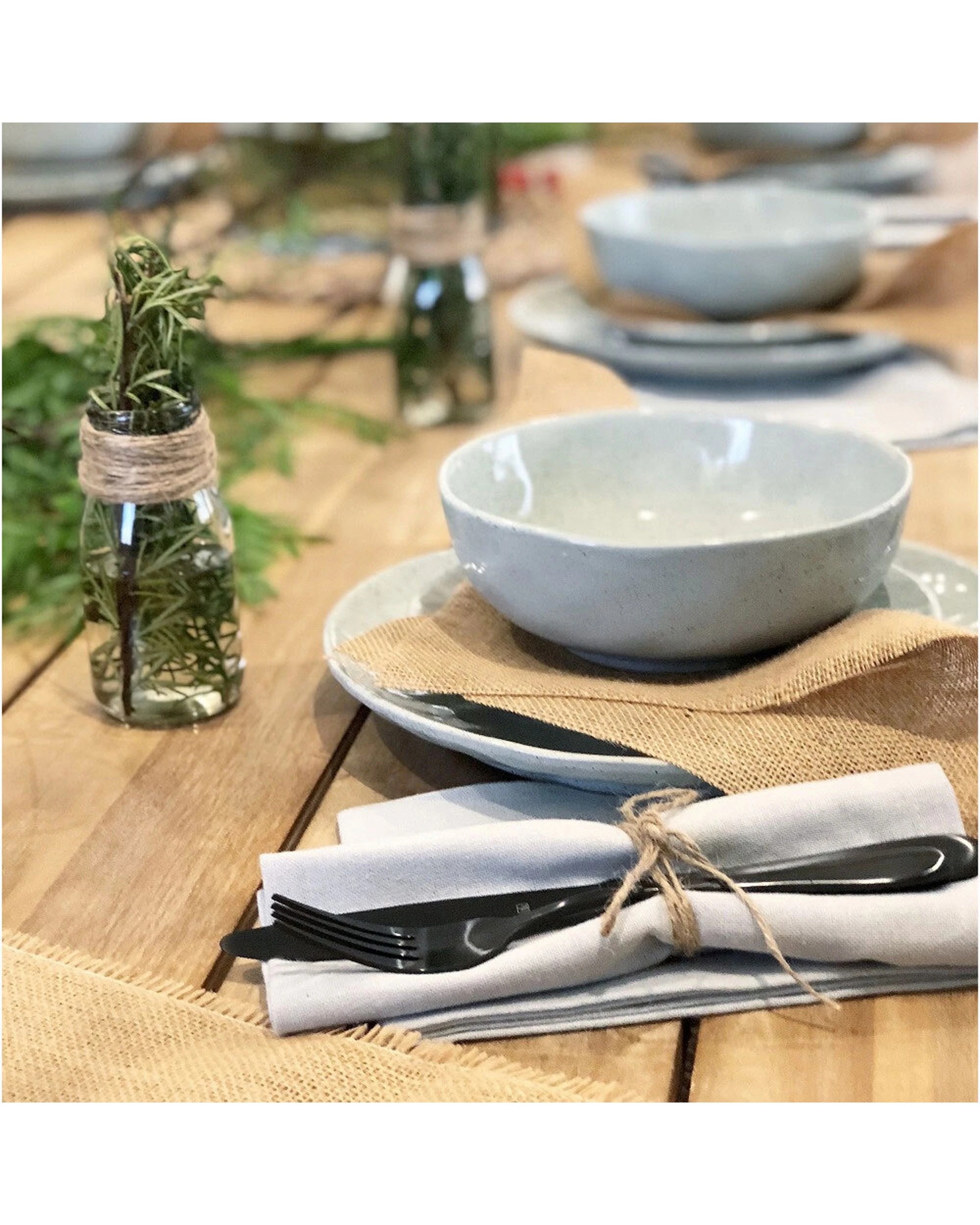 7 Ecology 12pc Speckle Duckegg Dinner Set Dinnerware - Blue, 7 of 8