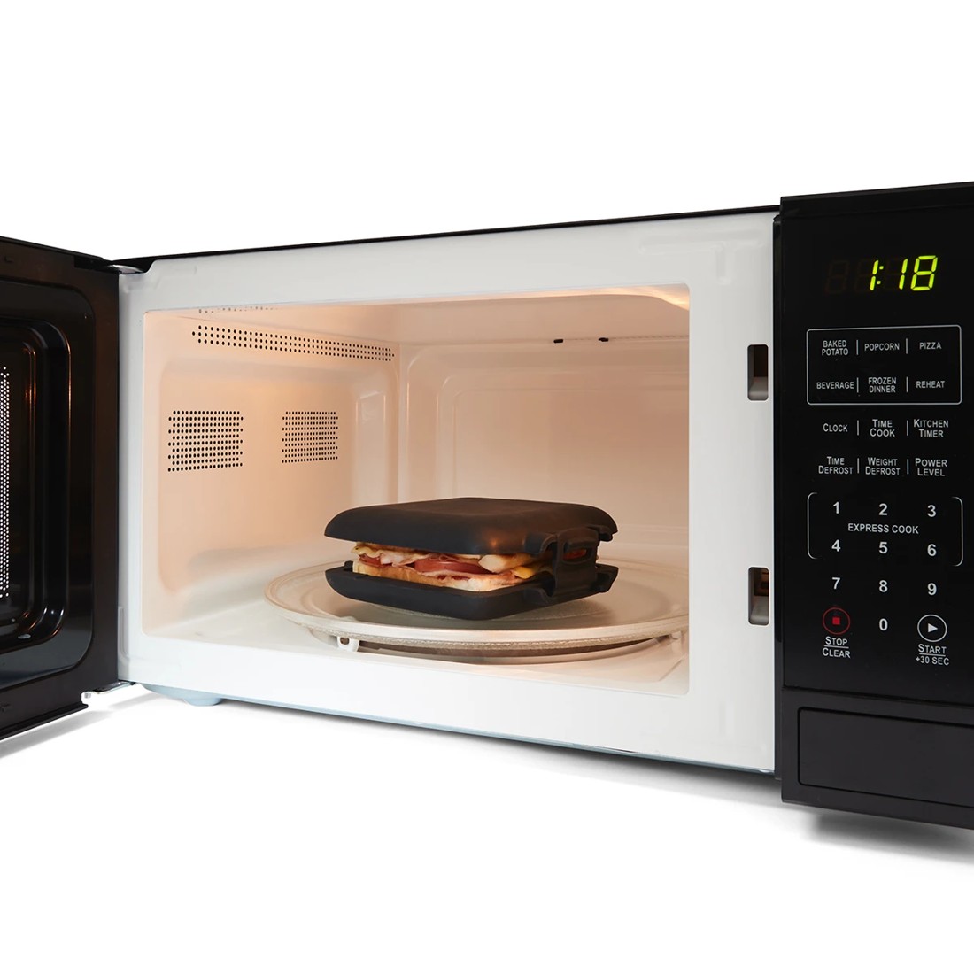 3 Microwave Toastie Maker - Black, 3 of 11