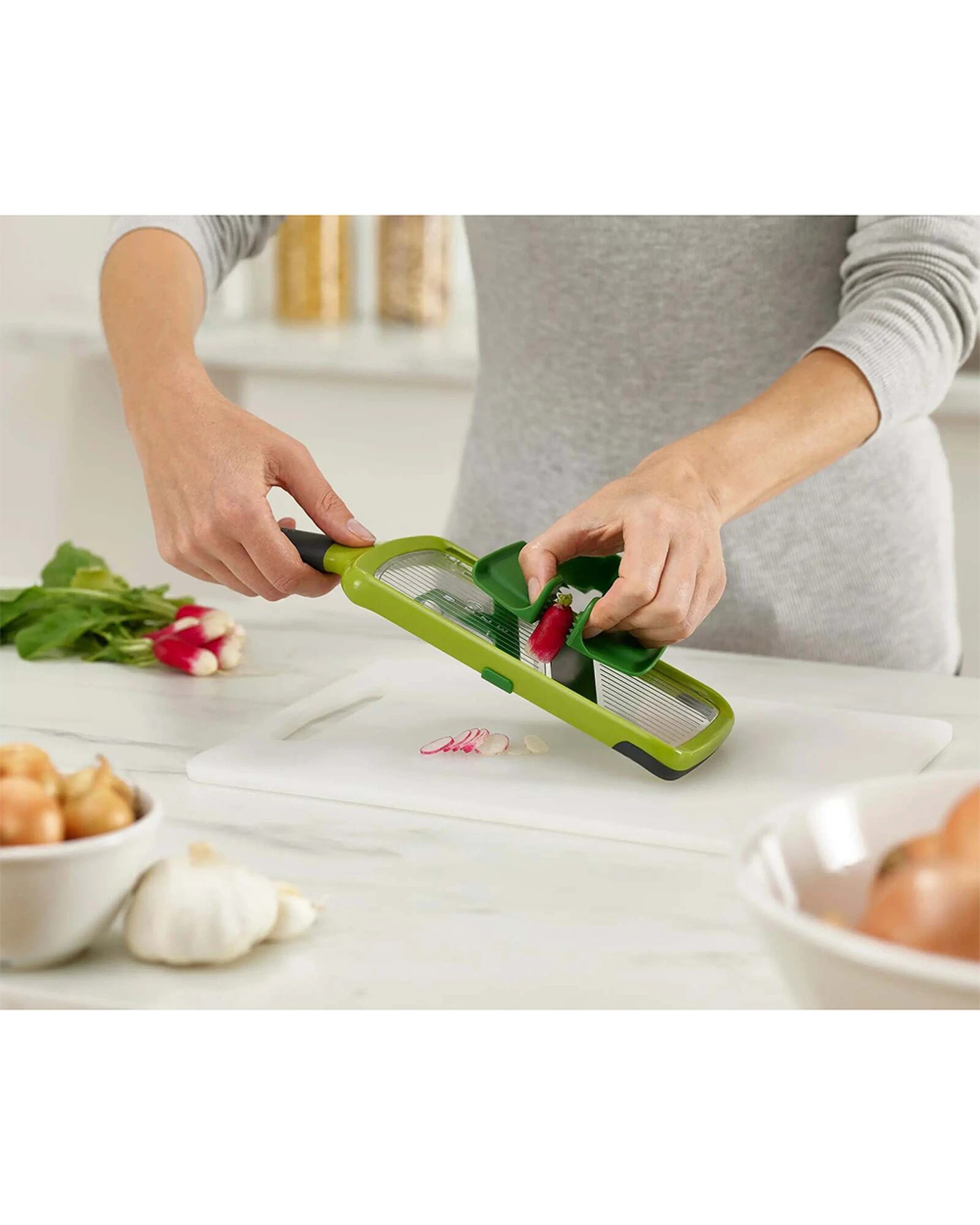 2 Joseph Joseph 30cm Grip Mandoline Slicer - Multi, 2 of 4