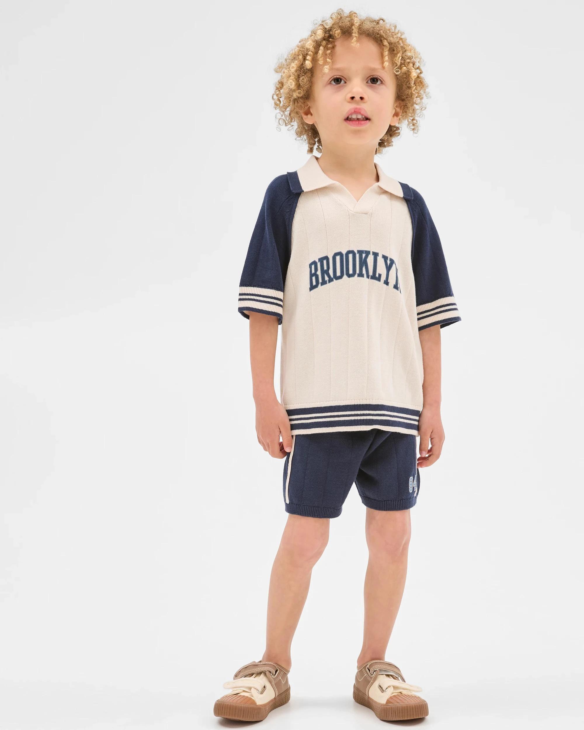 3 Target Australian Cotton Knit Polo and Short 2 Piece Set , 3 of 5