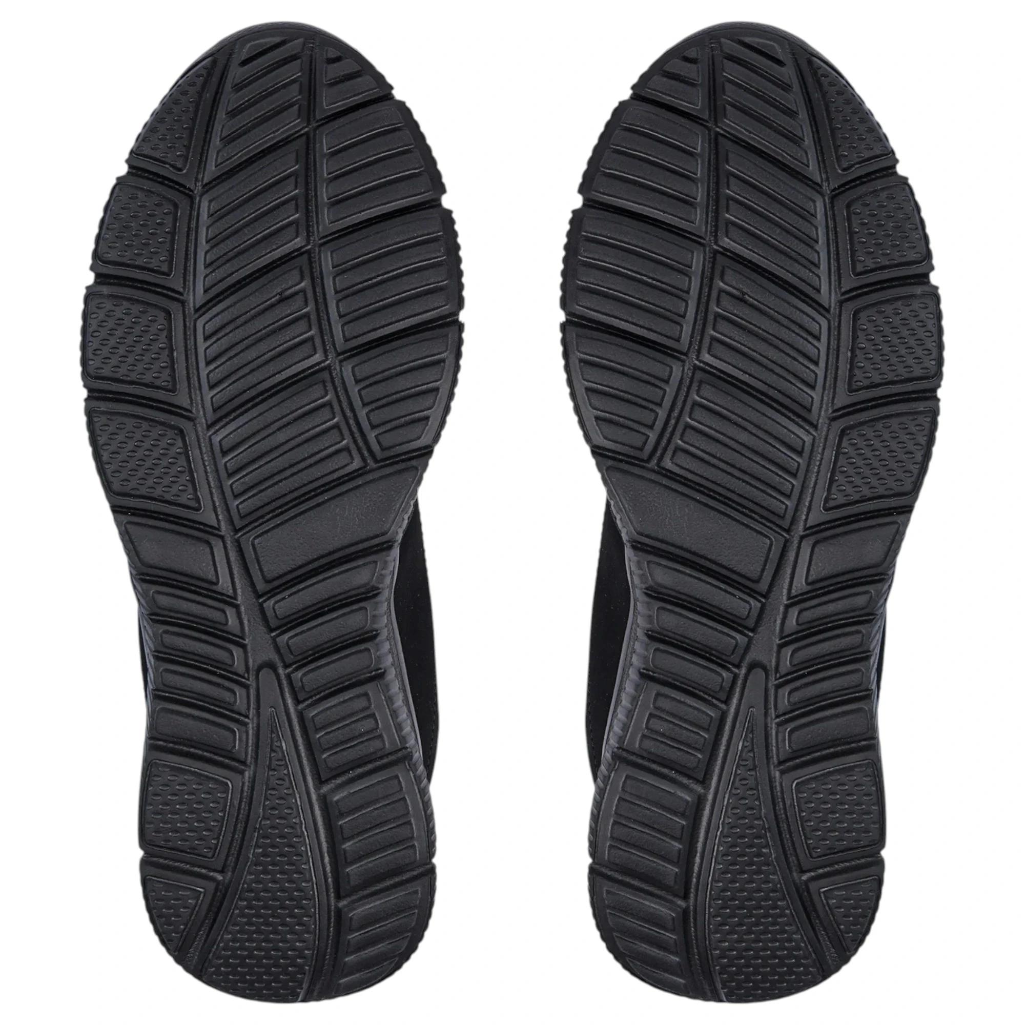 5 Sfida Mens Float Lightweigh Sneaker Leisure Walker Athletic Shoes BLACK, 5 of 6
