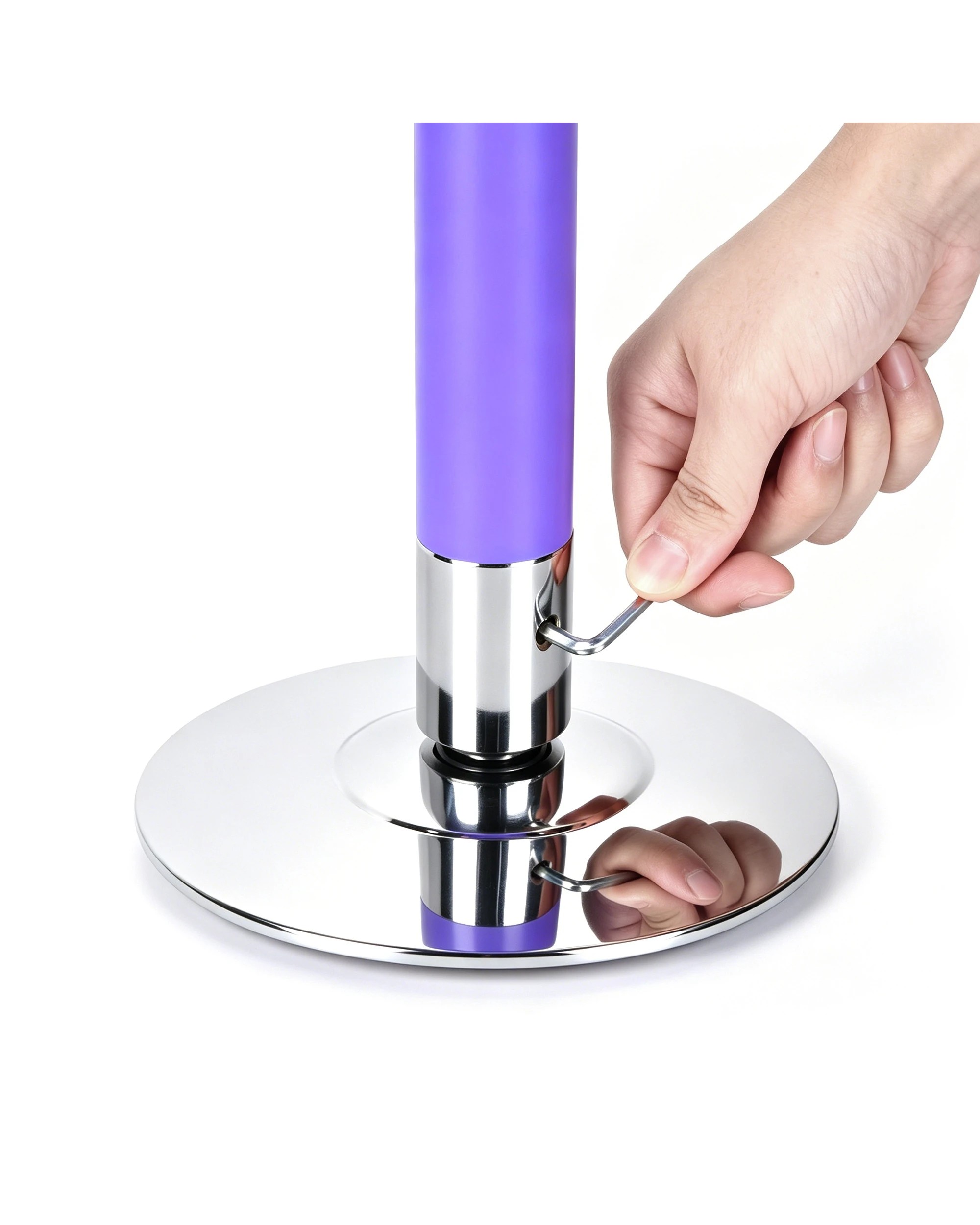 3 Advwin Silicone Dance Pole for Home for Club, Gym, Party, 200KG Load Capacity - Purple, 3 of 7