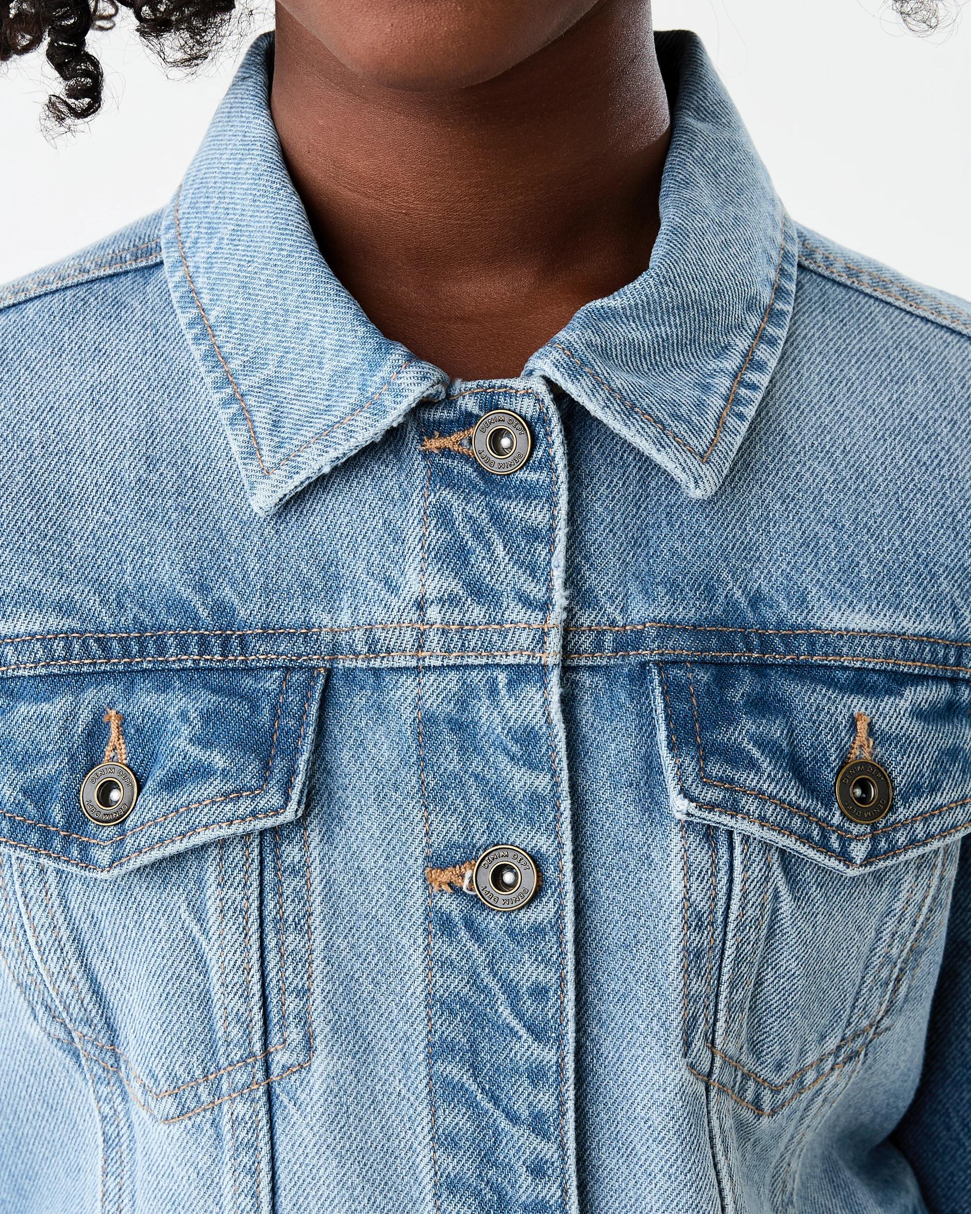 5 Denim Jacket Mid Wash, 5 of 9