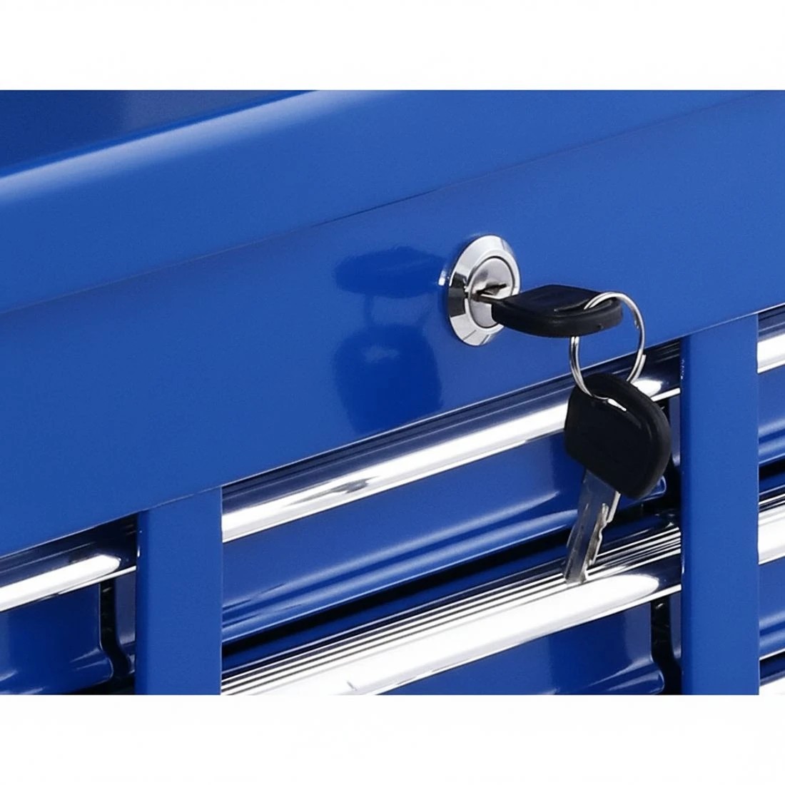 4 Giantz 10 Drawer Tool Box Cabinet Chest Toolbox Storage Garage Organiser - Blue, 4 of 5