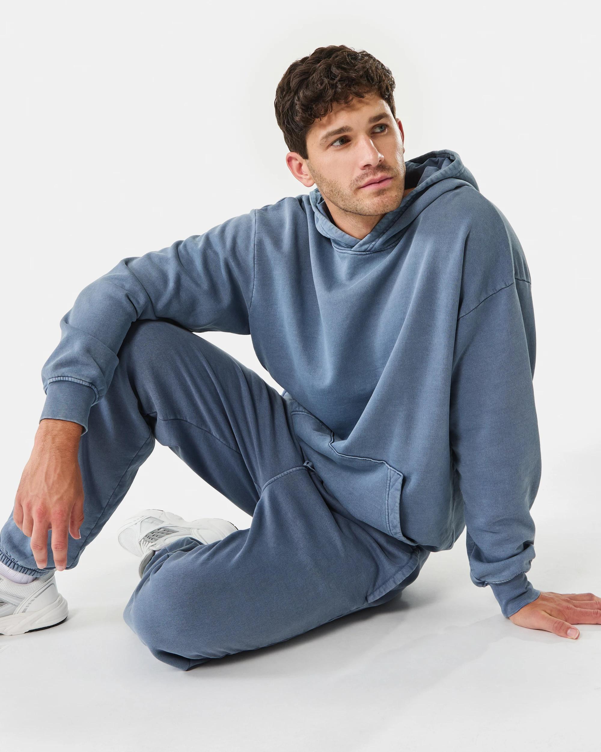 8 Garment Dyed Trackpants Chinablue, 8 of 8