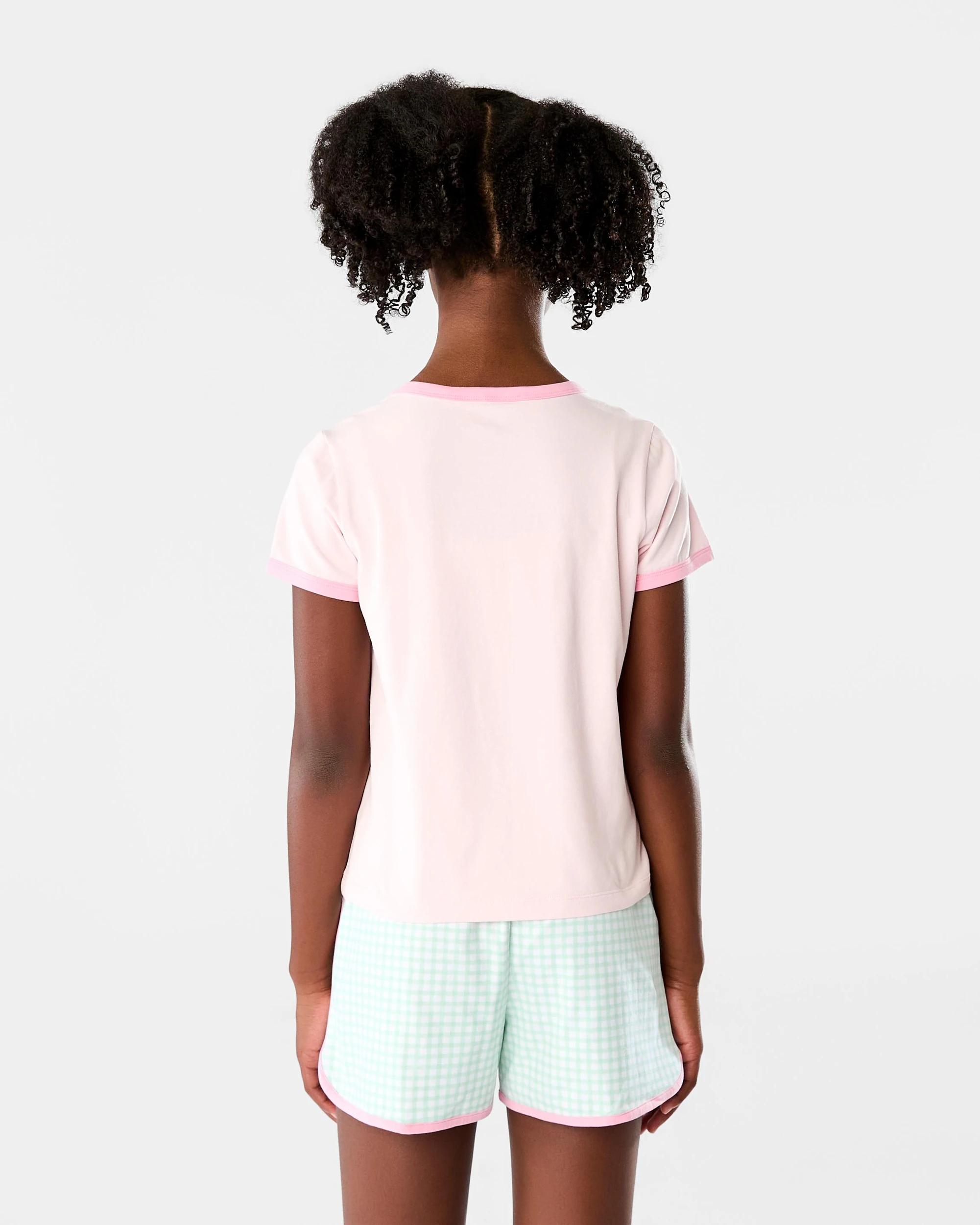 2 Short Sleeve Lounge Pyjama Set Pnk Palm, 2 of 10