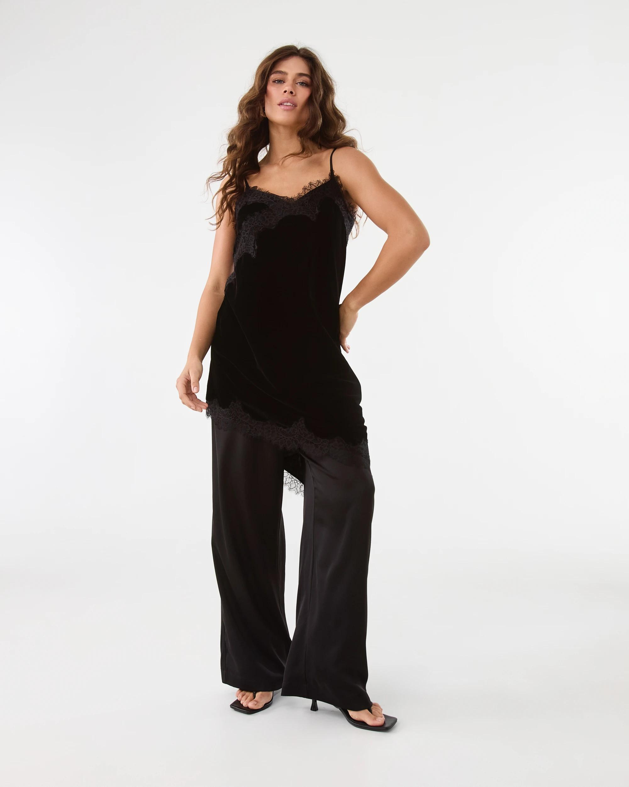 2 Satin Pants Black, 2 of 8