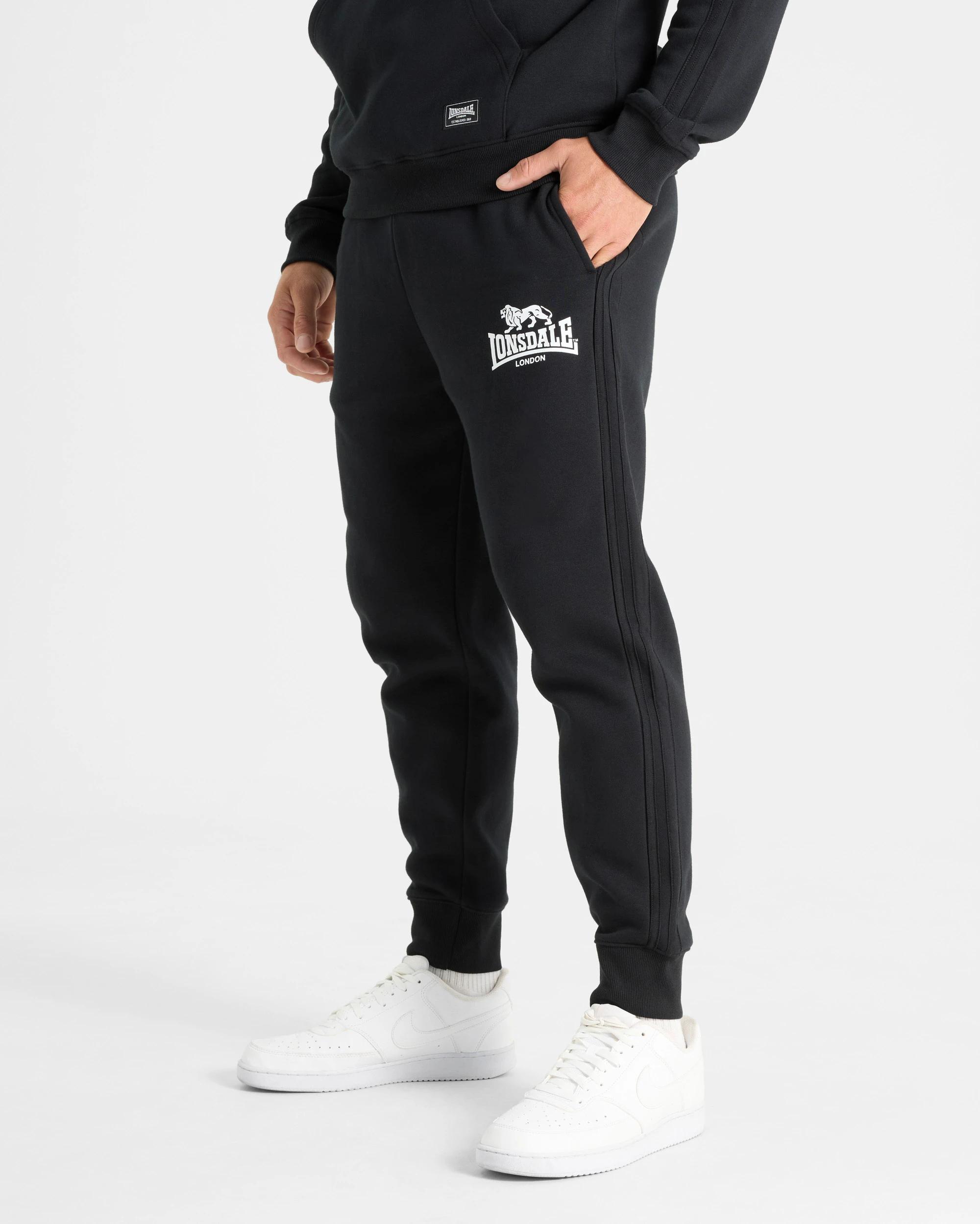 3 Lonsdale London Trackpants BLACK, 3 of 5
