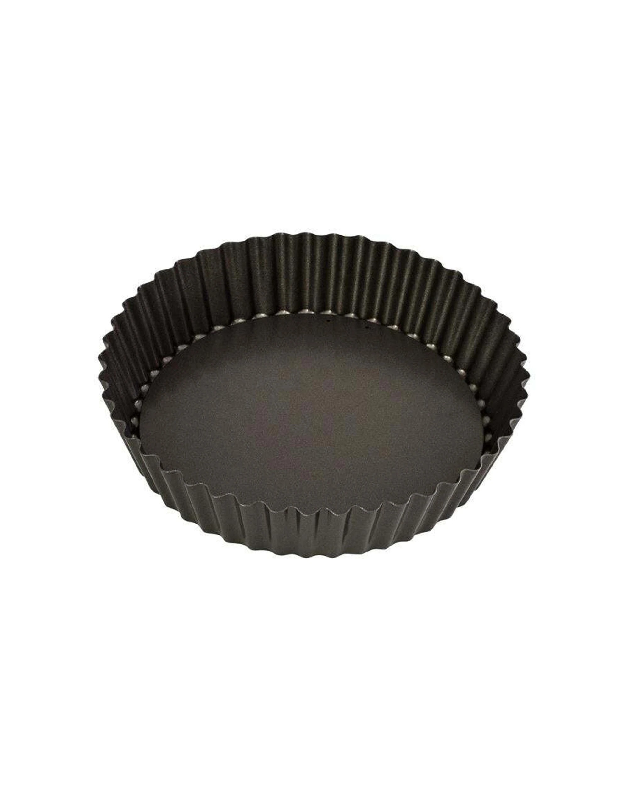 3 Bakemaster Loose Base Deep Quiche Pan 25cm X 5.5cm Carbon Steel Non-stick - Black, 3 of 3