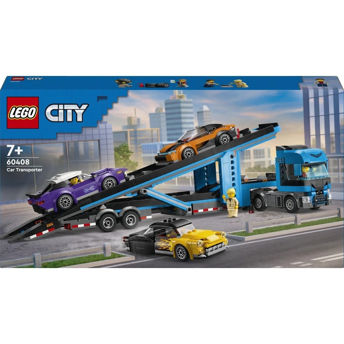 1 LEGO City Big Vehicles Car Transporter Truck with Sports Cars 60408, 1 of 10