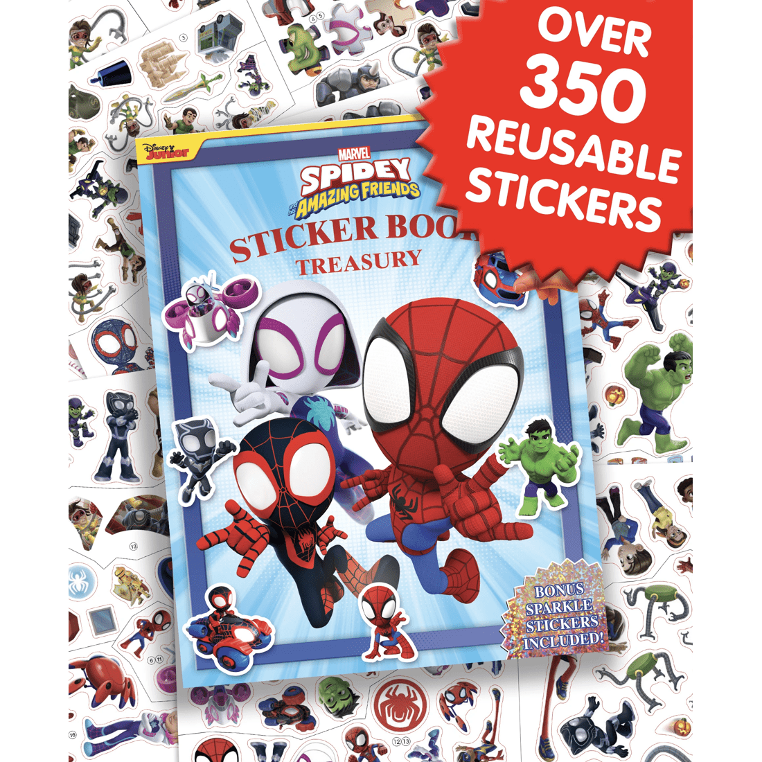 3 Sticker Book Treasury: Disney Junior Marvel Spidey and His Amazing Friends - Book, 3 of 4