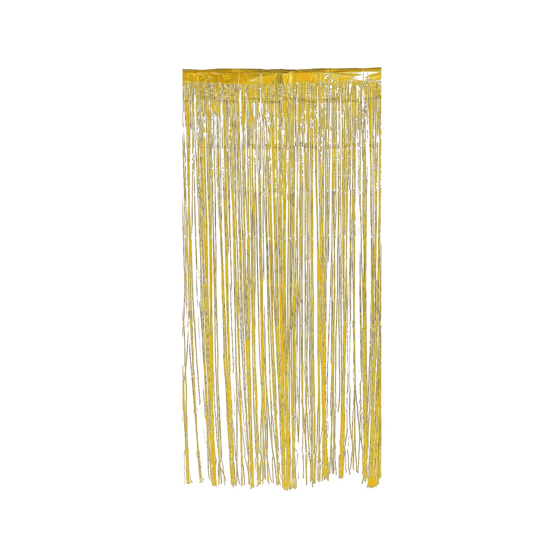 1 Party Maker Metallic Gold Foil Backdrop Curtain 100cm x 200cm, 1 of 3