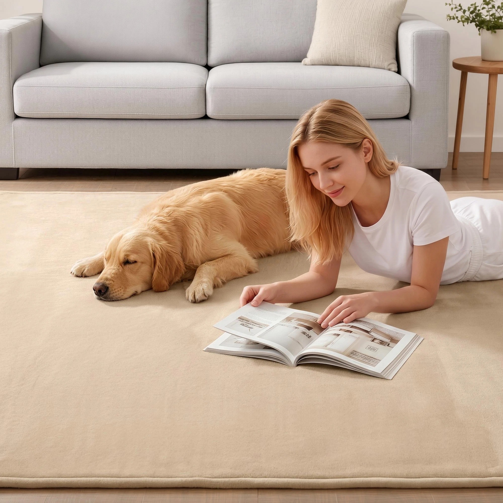7 Artiss Tatami Mat Floor Mattress 3cm Thick Futon Mattresses Mellow Mat Rugs Living Room - Beige, 7 of 9