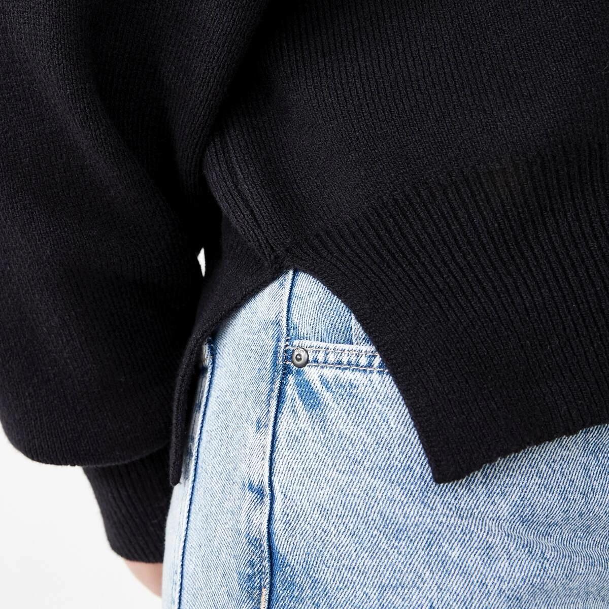 7 Oversized Crew Neck Jumper BLACK, 7 of 7