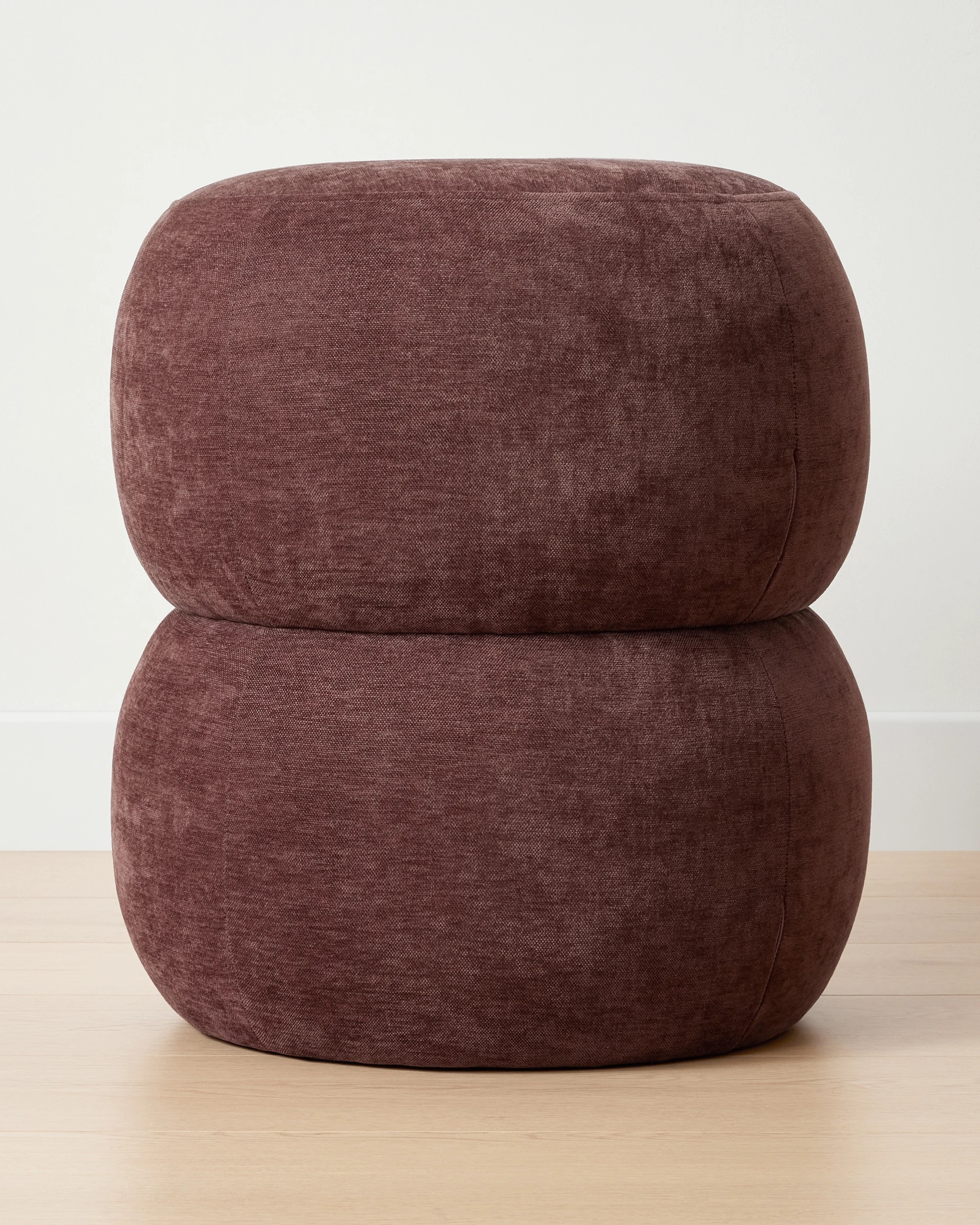 2 Curve Ottoman - Burgundy, 2 of 5