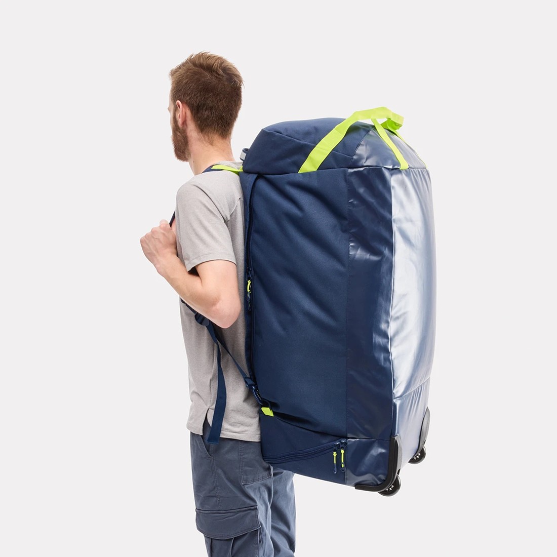 1 Roll Up Wheeled Travel Duffle - Navy, 1 of 10