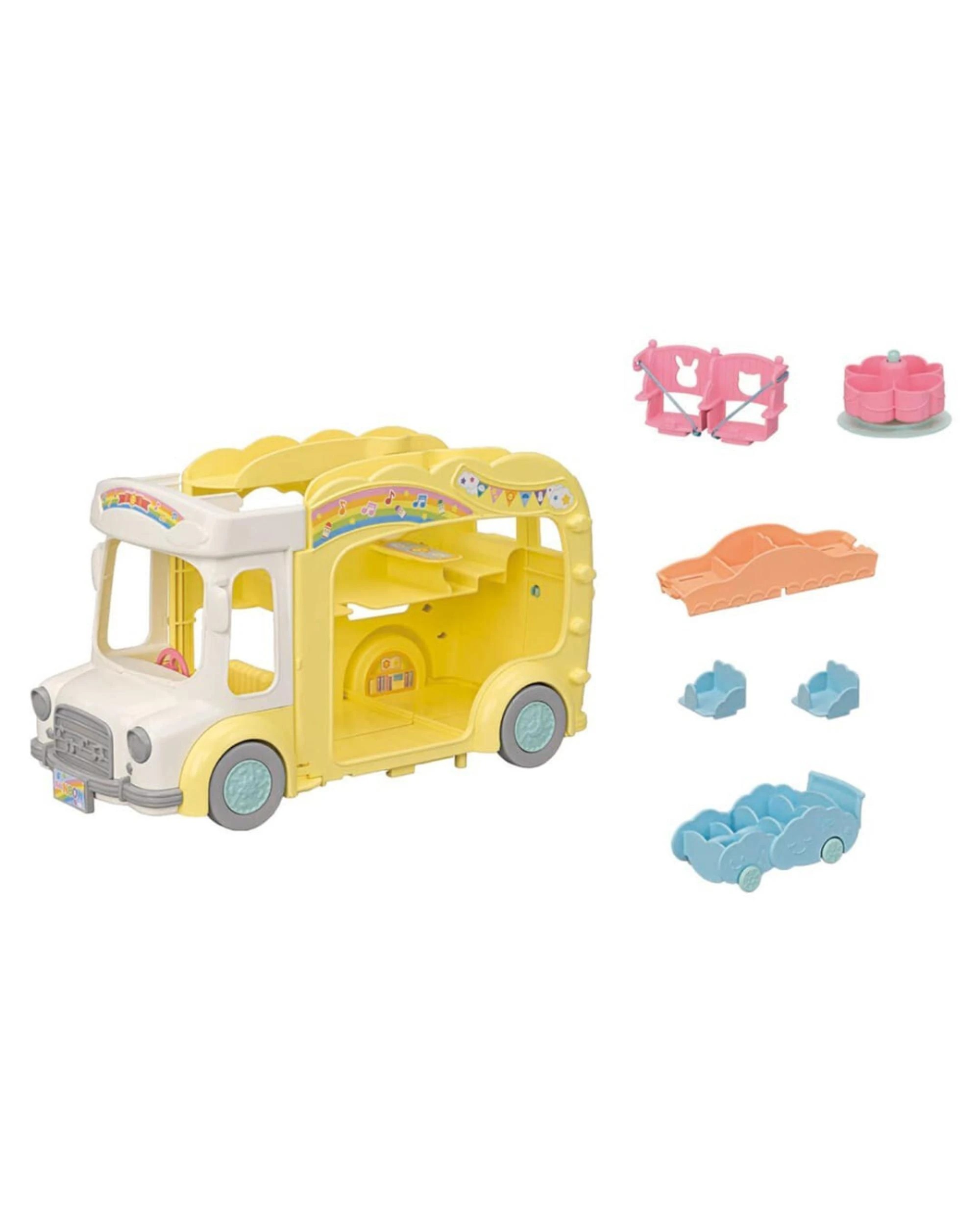 3 Sylvanian Families Rainbow Fun Nursery Bus, 3 of 4