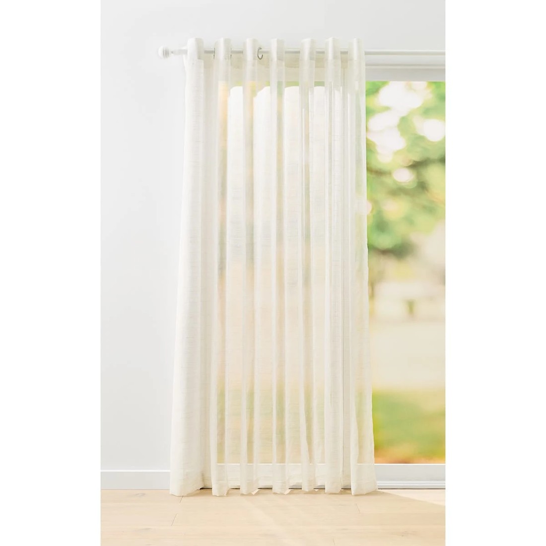 1 Tivoli Wide Curtain - White, 1 of 6