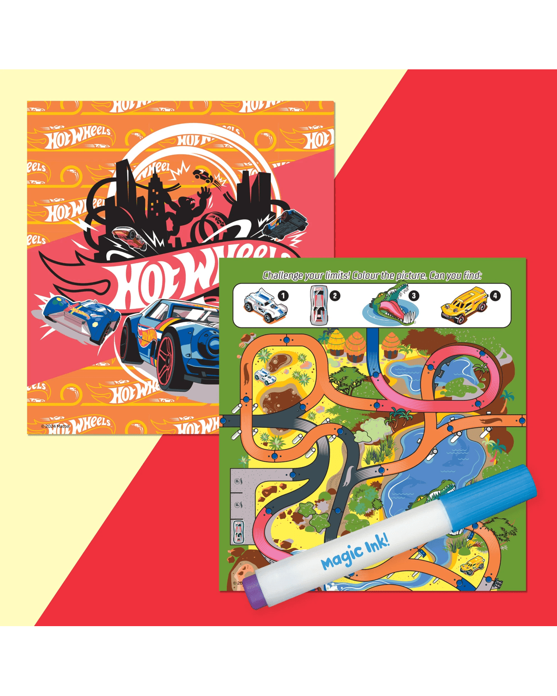 4 INKredibles Magic Reveal Hot Wheels Mess Free Magic Ink Pictures! - Book, 4 of 5