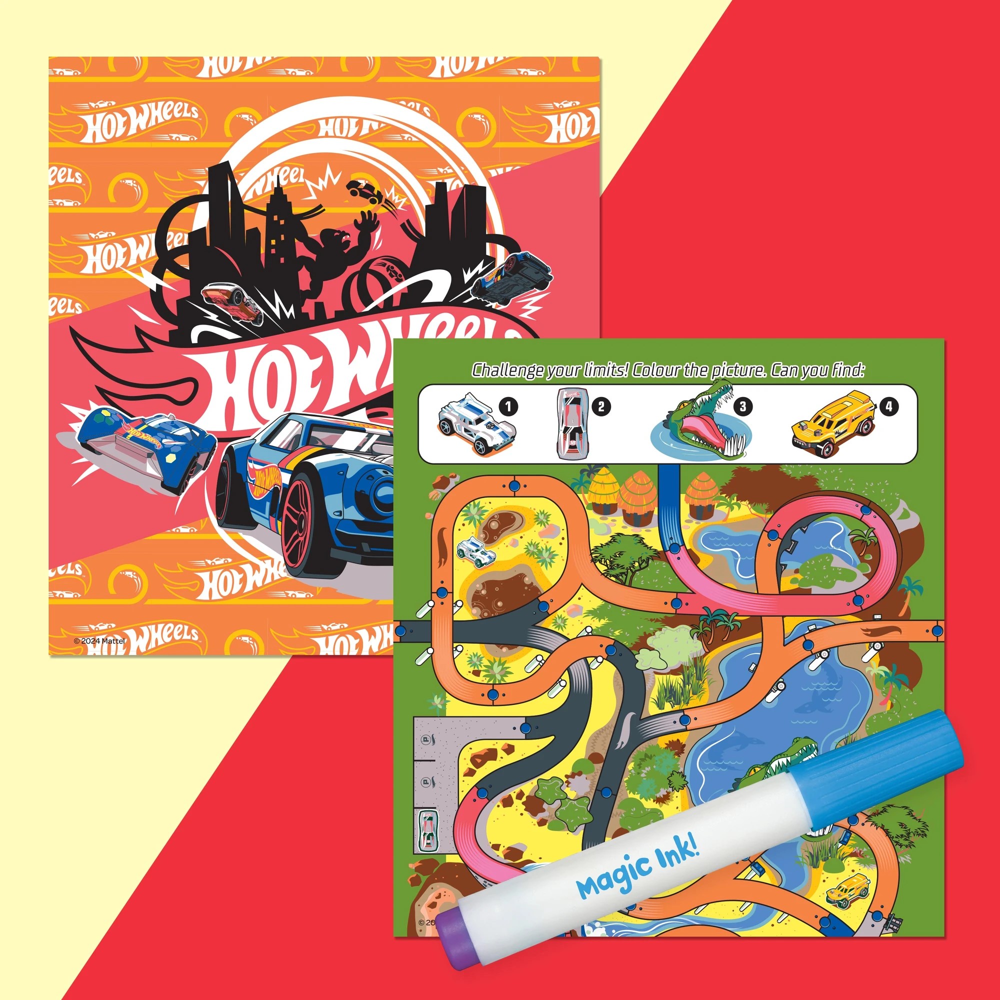 4 INKredibles Magic Reveal Hot Wheels Mess Free Magic Ink Pictures! - Book, 4 of 5