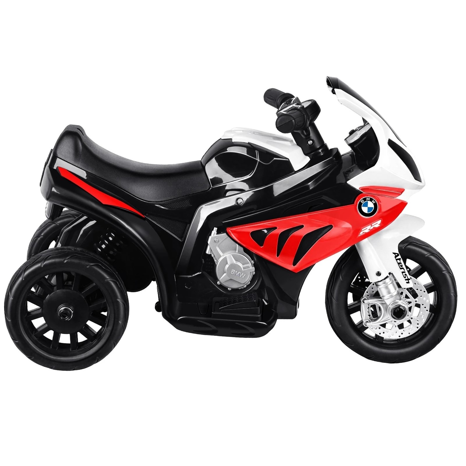 7 BMW Kids Ride On Car Motorbike S1000RR Licensed Electric Toys Police Bike - White Red, 7 of 8