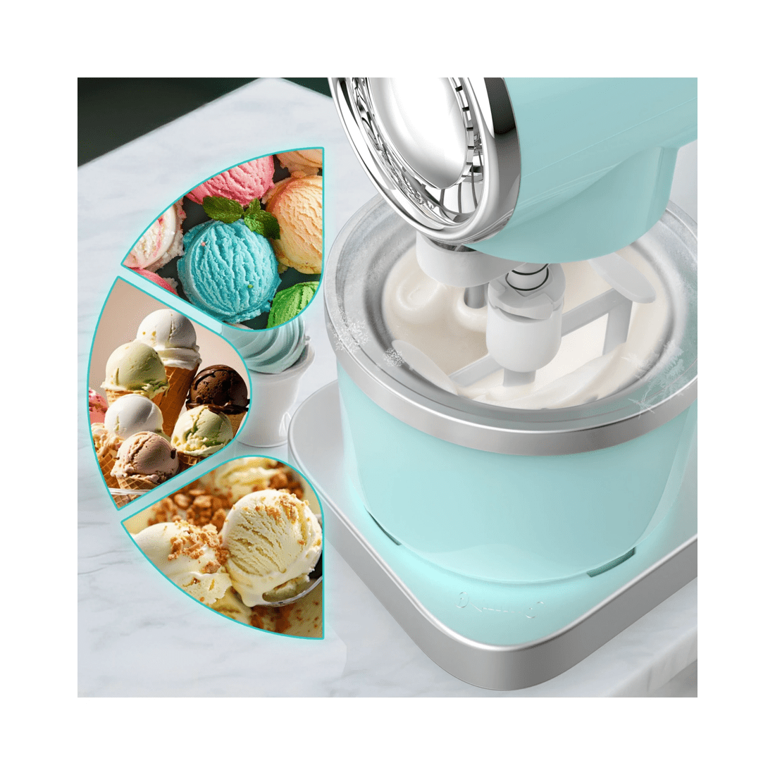 5 Advwin Stand Mixer With Ice Cream Maker, 5 of 8