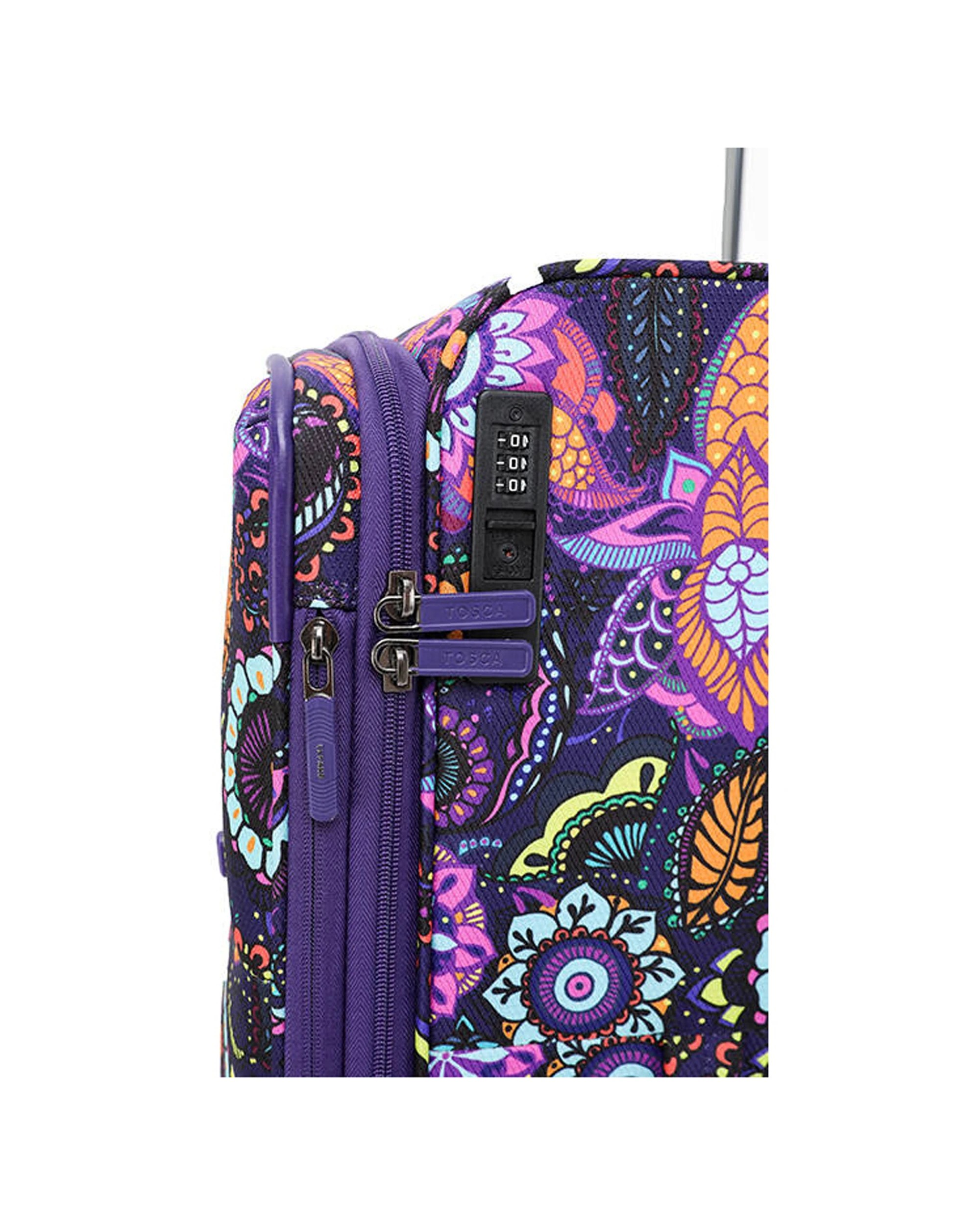 5 Tosca 3Pc So-Lite 2-Wheel Suitcase Travelling Luggage Trolley Set - Pattern, 5 of 9