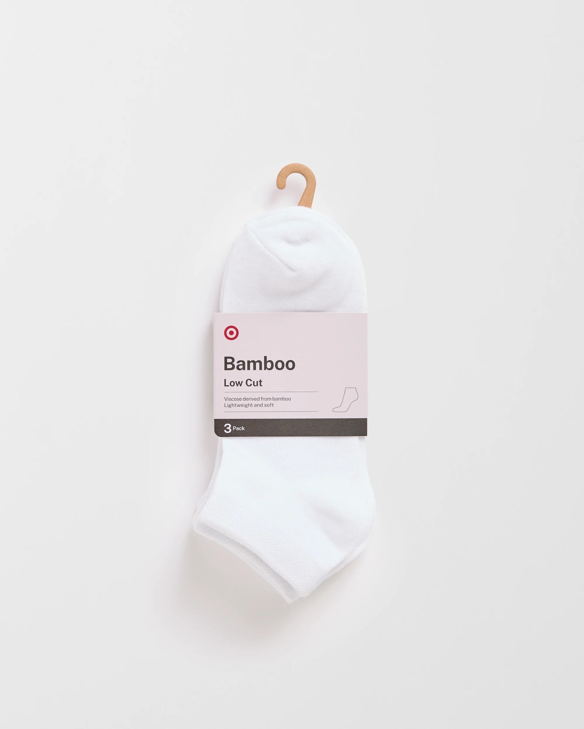 3 Target Womens Bamboo Low Cut Socks 3 Pack WHITE, 3 of 3