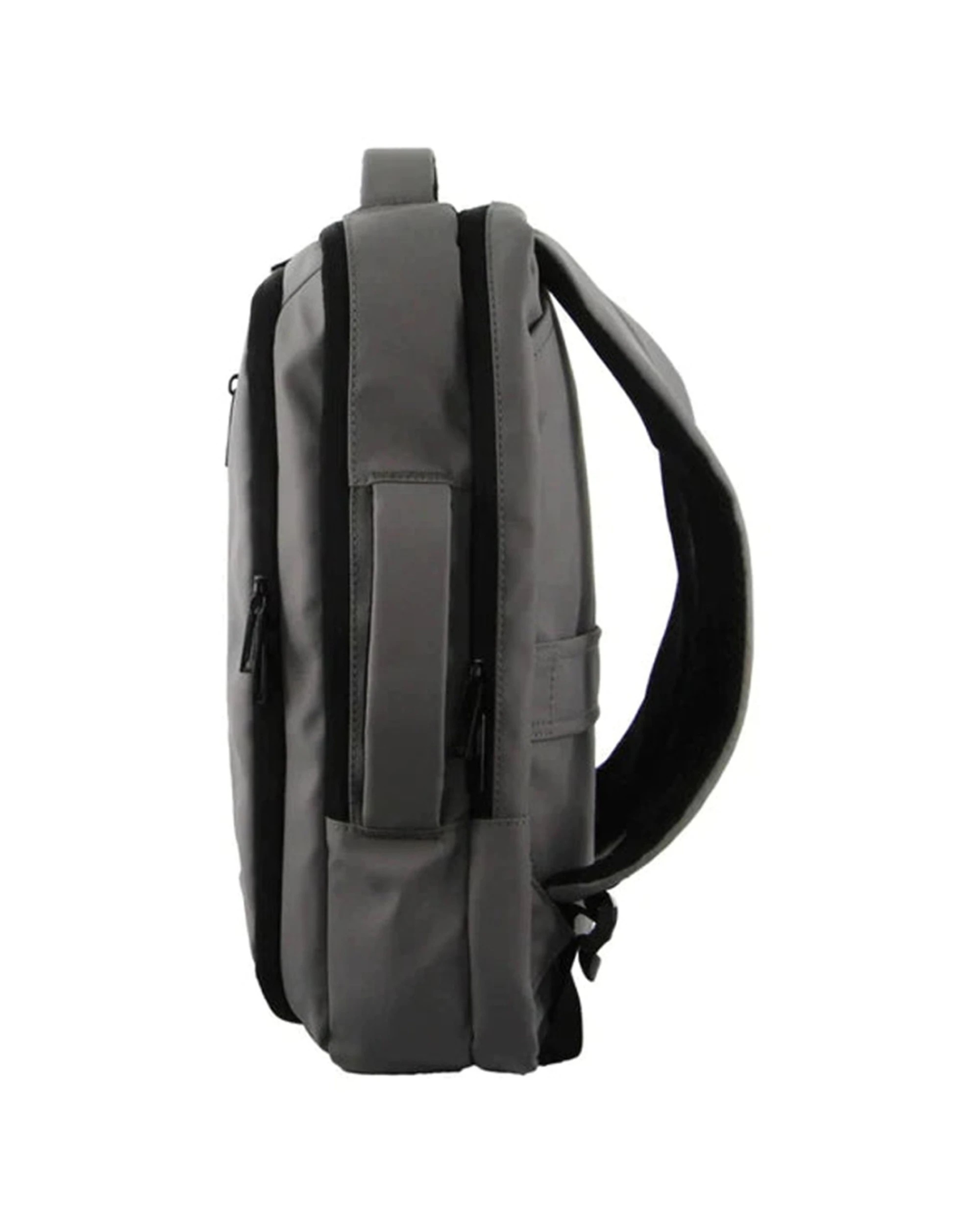 2 Pierre Cardin Laptop Backpack 15 Inch 20L Capacity RFID Padded Nylon Top & Side Handle - Grey, 2 of 3