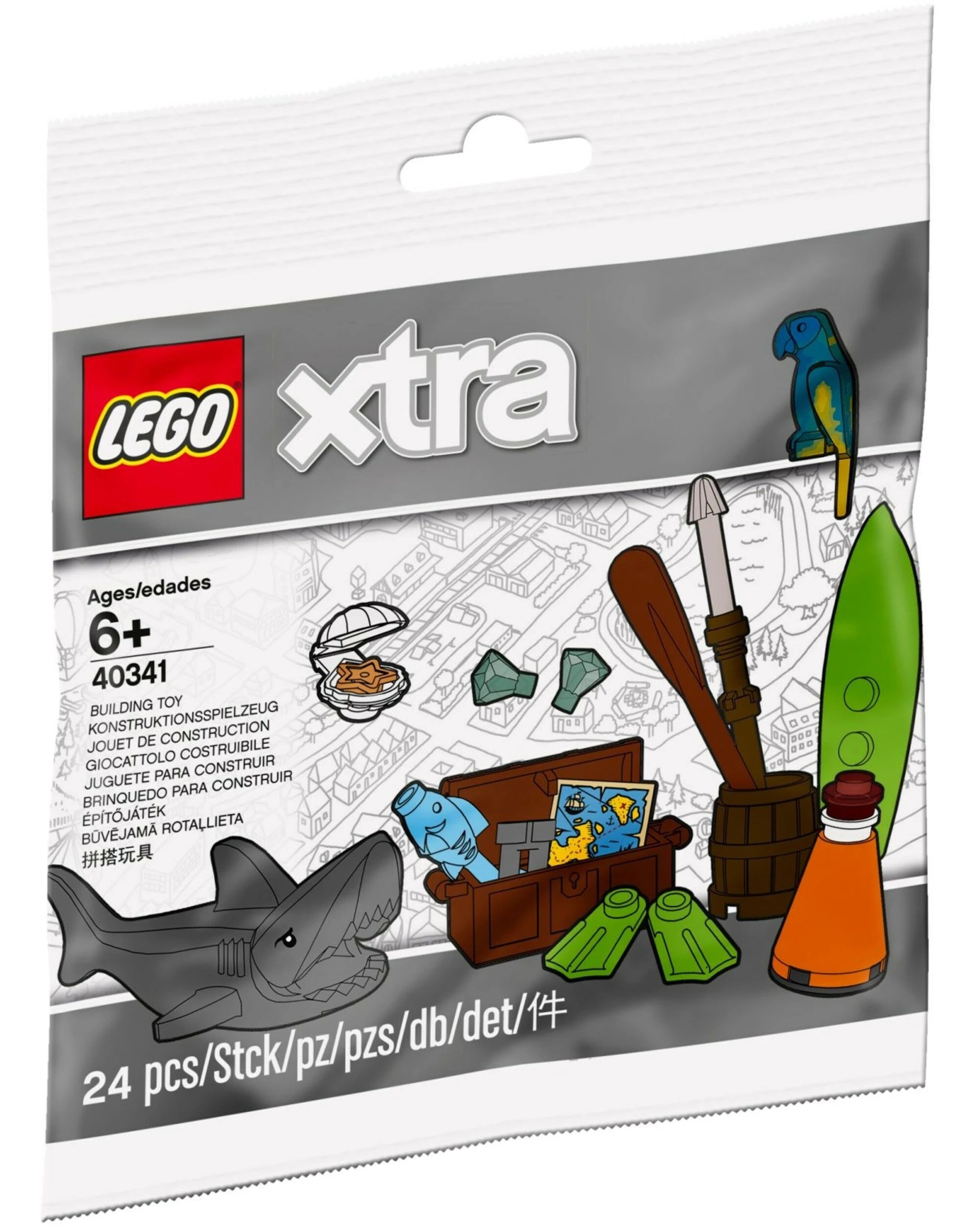 1 LEGO 40341 Sea Accessories: Shark, Parrot, & Ocean Gear, 1 of 1