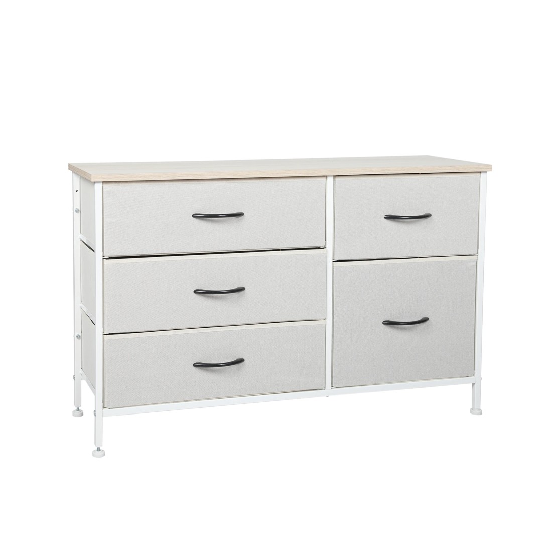 1 Levede 5 Drawer Chest Of Drawers - Beige, 1 of 7