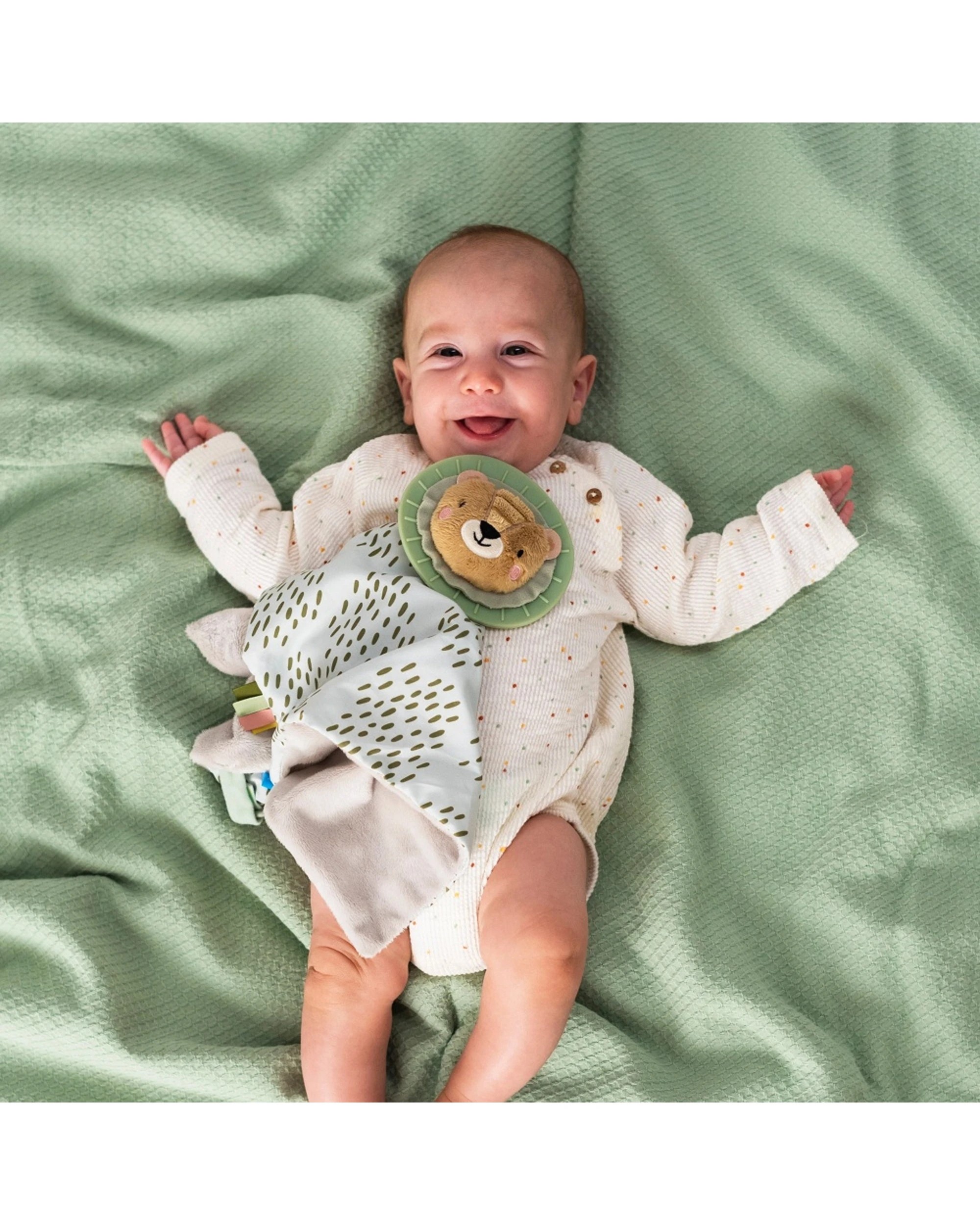 5 Taf Toys Lion Blankie Soft Security Comforter With Teether Soother - Multi, 5 of 5