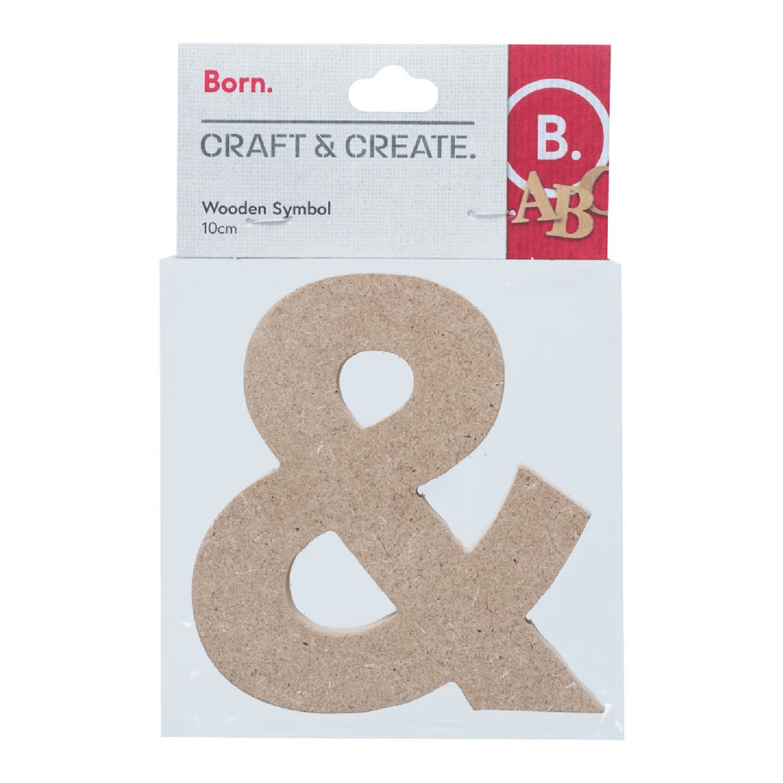 1 Born Wooden Symbol AND SIGN 10cm, 1 of 3