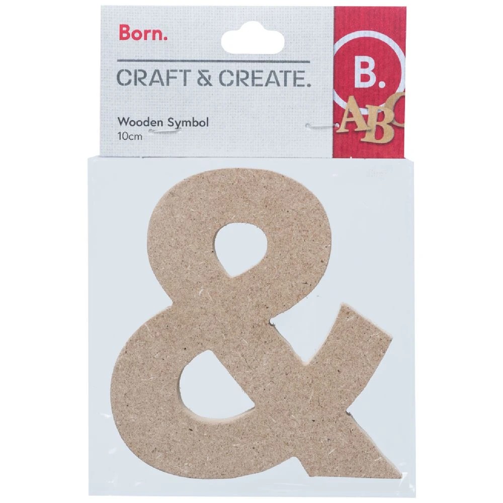1 Born Wooden Symbol AND SIGN 10cm, 1 of 3