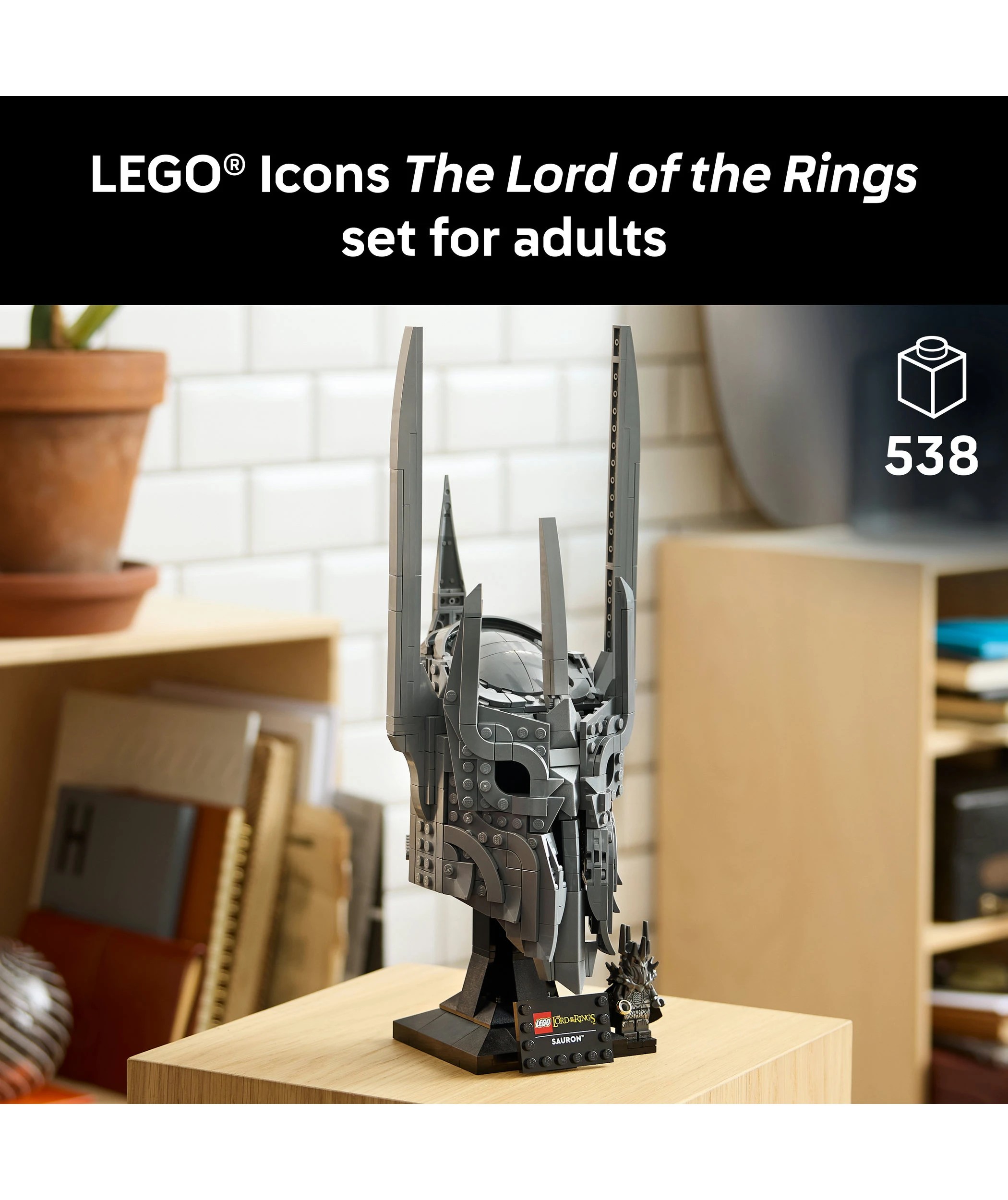 3 LEGO Icons The Lord of the Rings: Sauron's Helmet 11373, 3 of 10