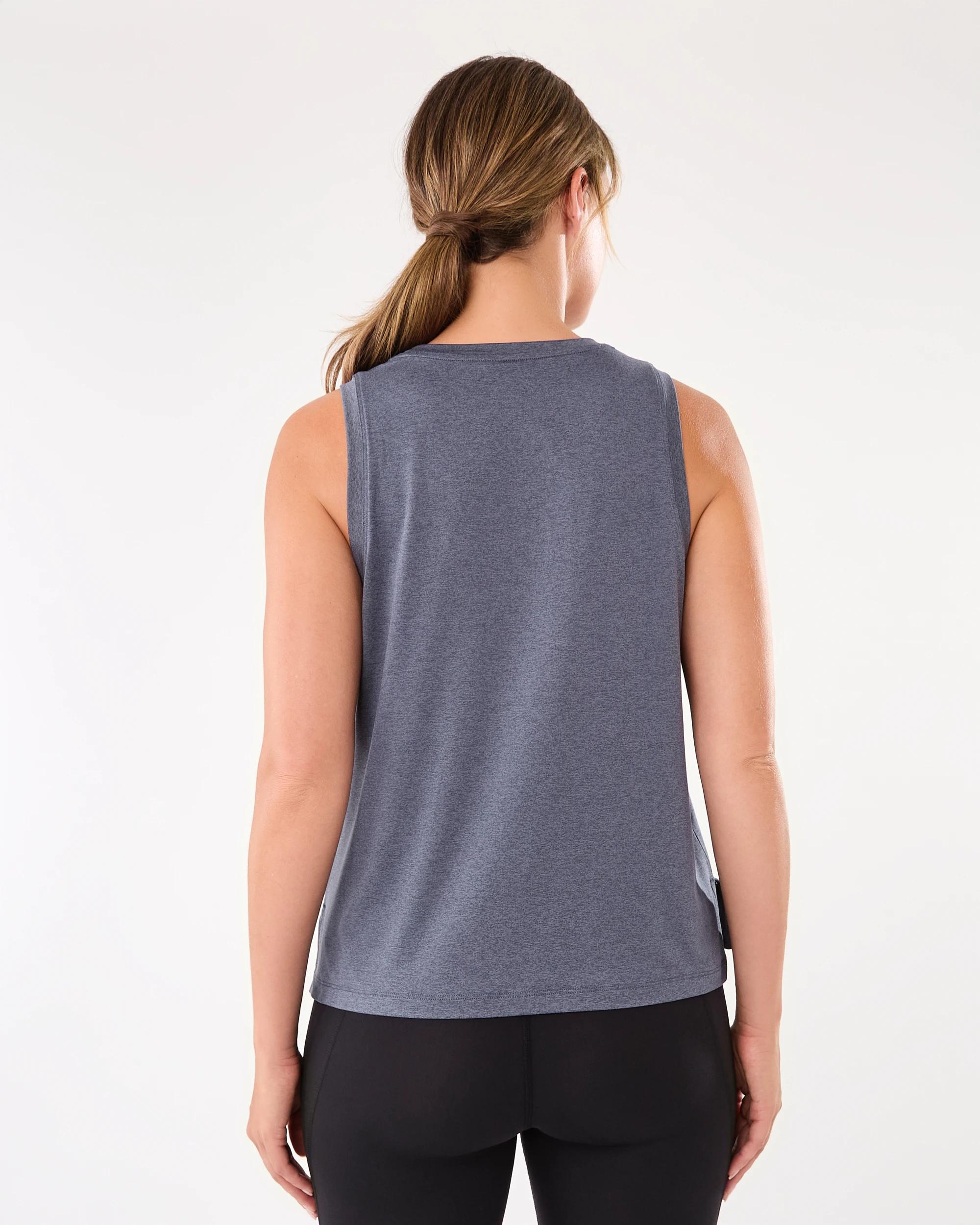 3 Active Womens Studio Tank Wshed Navy, 3 of 7