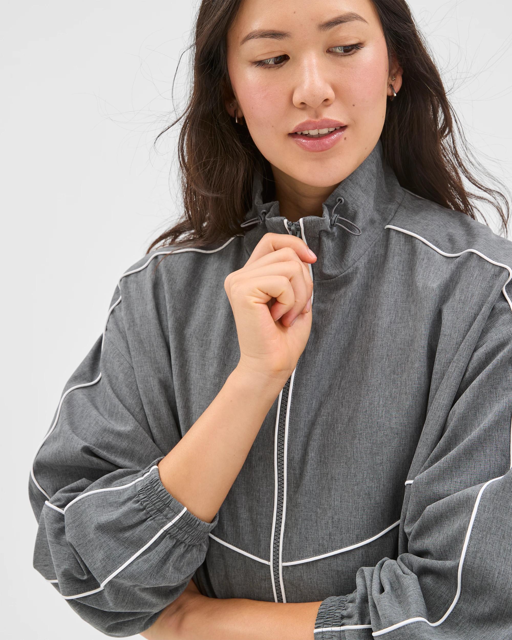 6 Target Active Motion Zip Through Jacket GREY MARLE, 6 of 7