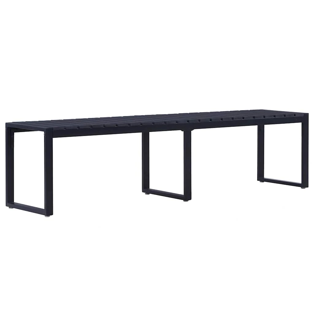 1 Vidaxl Garden Bench, Garden Benches - Black, 1 of 5