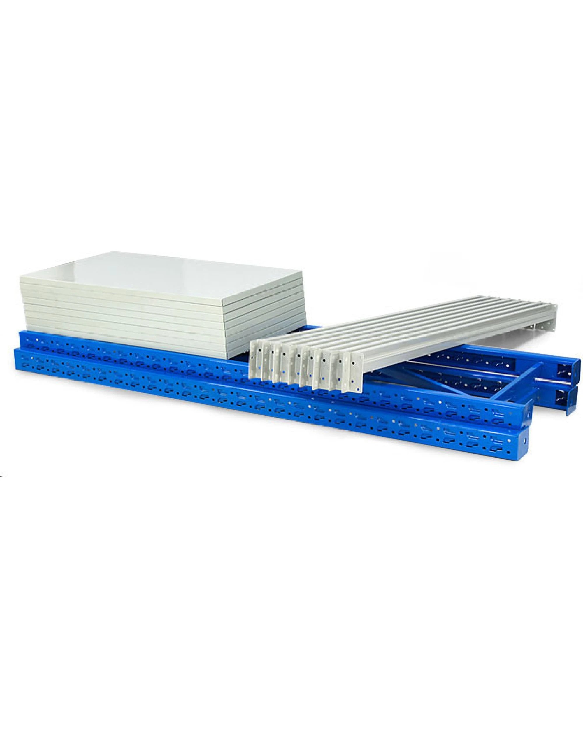 3 Centurion Standard 1 Bay 2M Wide Heavy Duty Shelving 400kg - Grey, 3 of 7