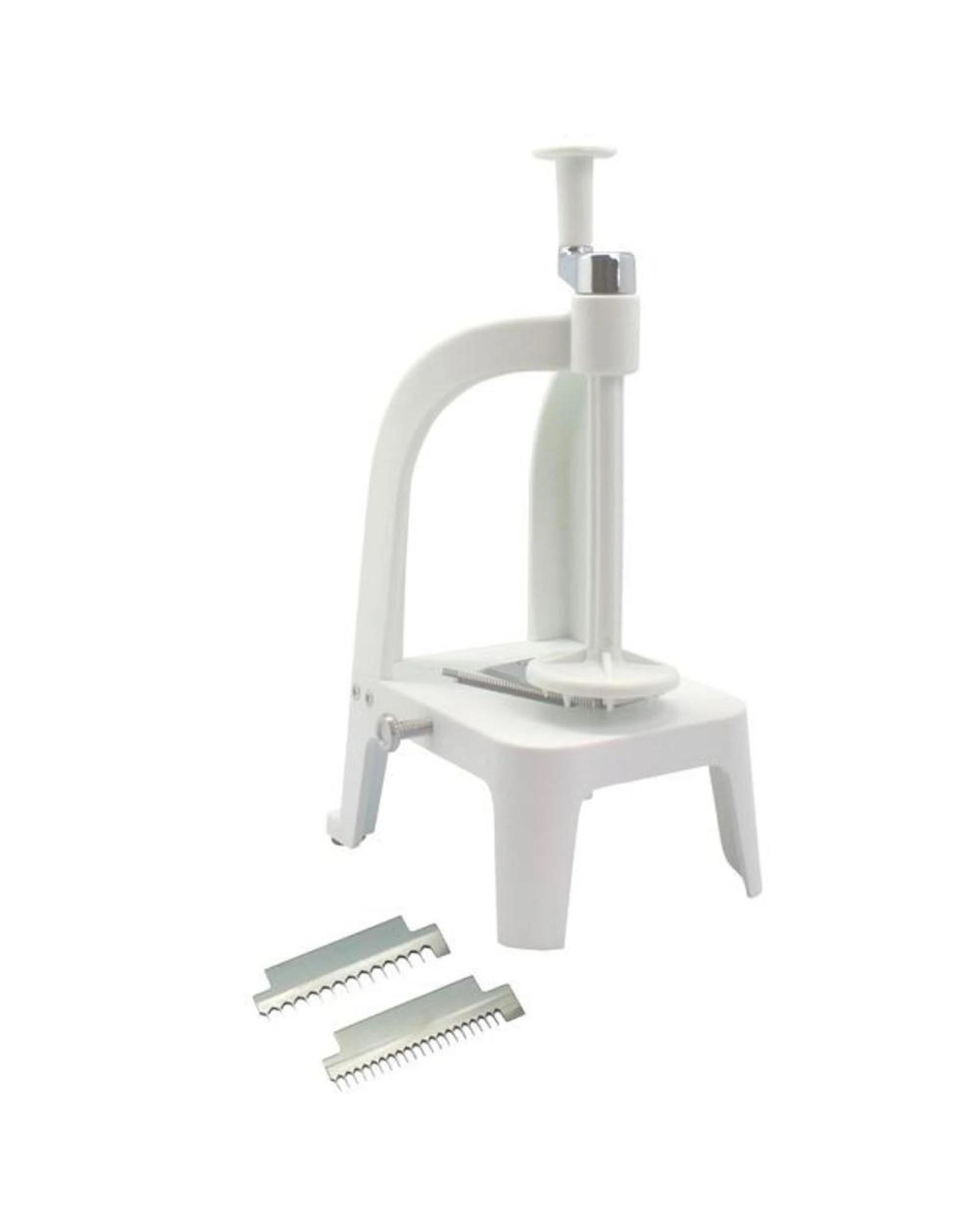 2 Benriner Vertical Turning Slicer Thickness 1mm to 4mm with Interchange Blades  White, 2 of 4