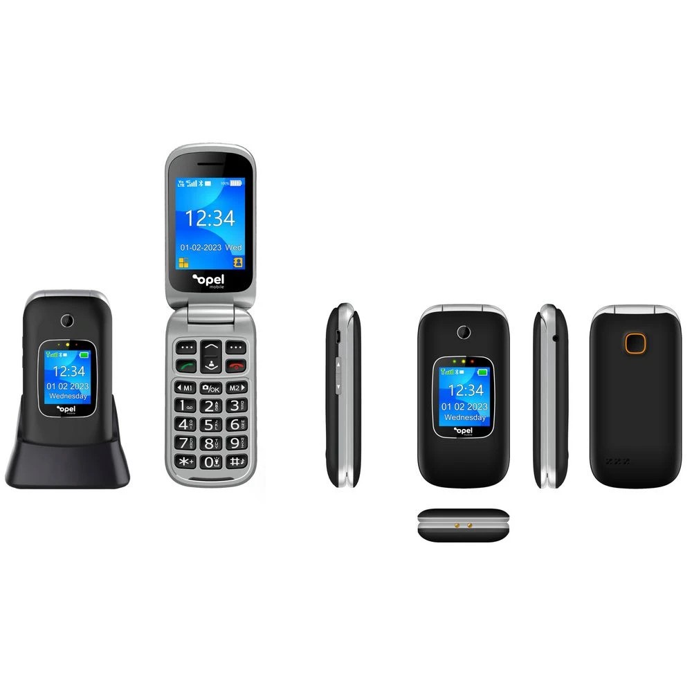 4 Opel Mobile Flip Phone 6 128MB/32GB Black, 4 of 4