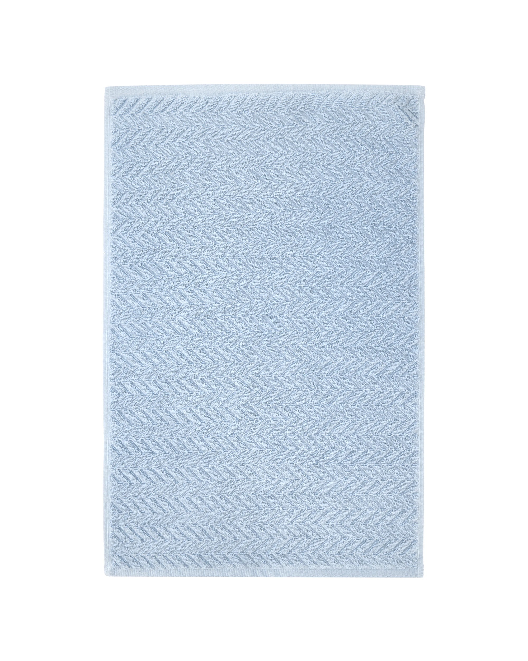 3 Chevron Cotton Hand Towel - Blue, 3 of 6