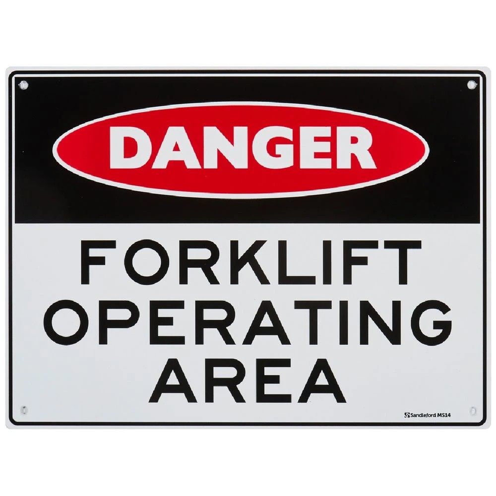 1 Danger Forklift Operating Sign 300 x 225mm, 1 of 1