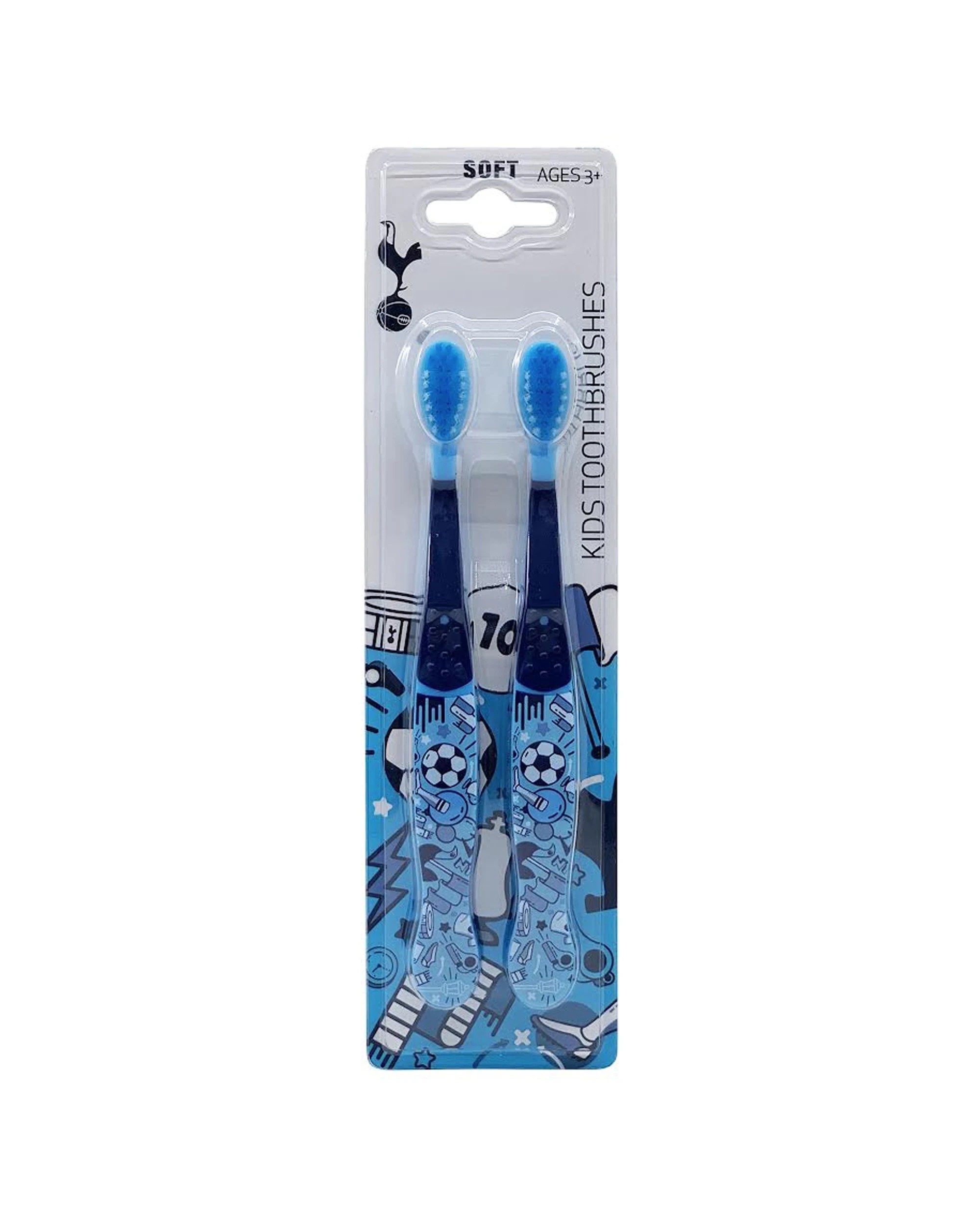2 EPL Tottenham F.C. Kids Soft Toothbrush Oral Care 10pc - Multi, 2 of 2