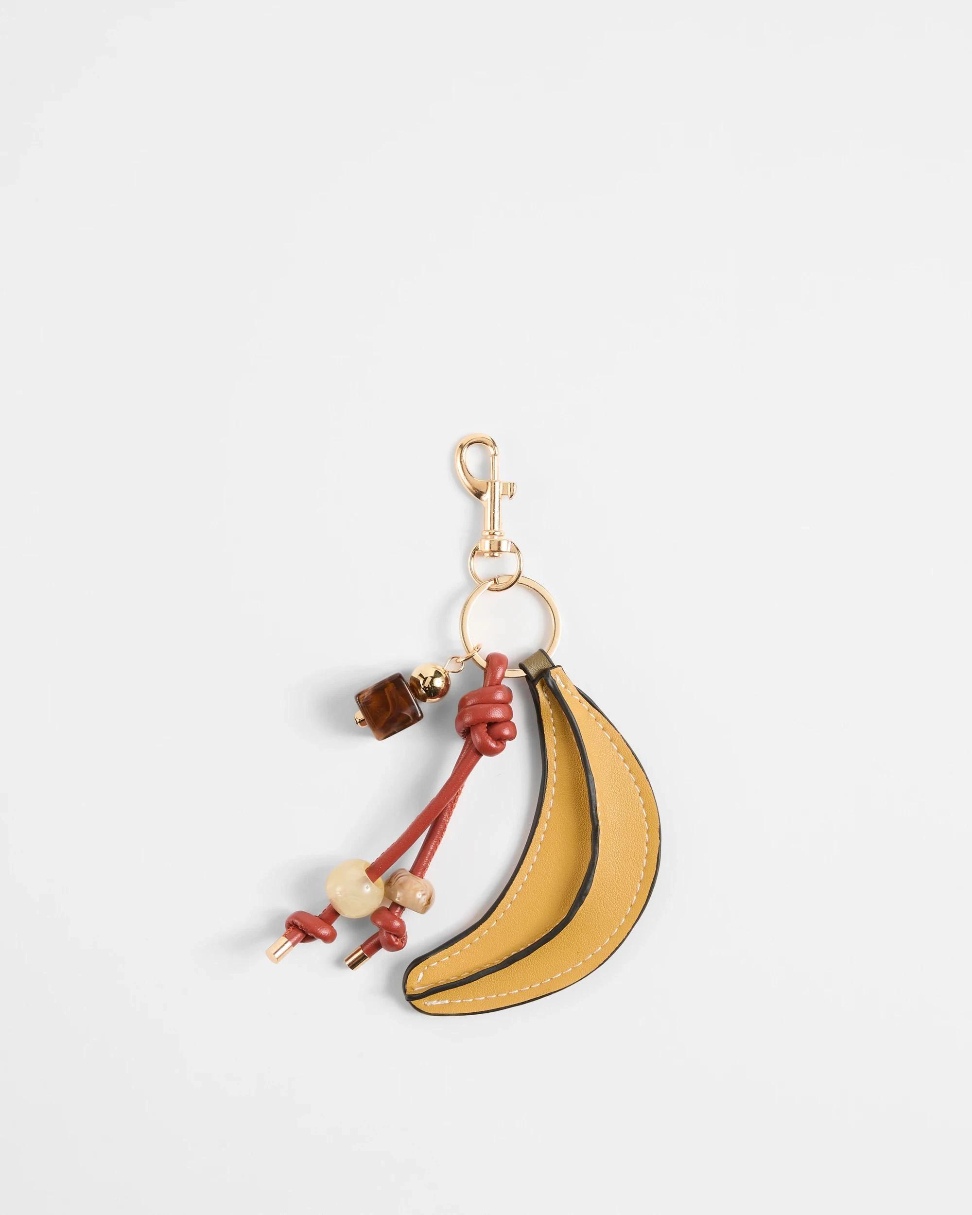 1 Target Womens Tropical Palm Leaf Bag Charm BANANA, 1 of 1