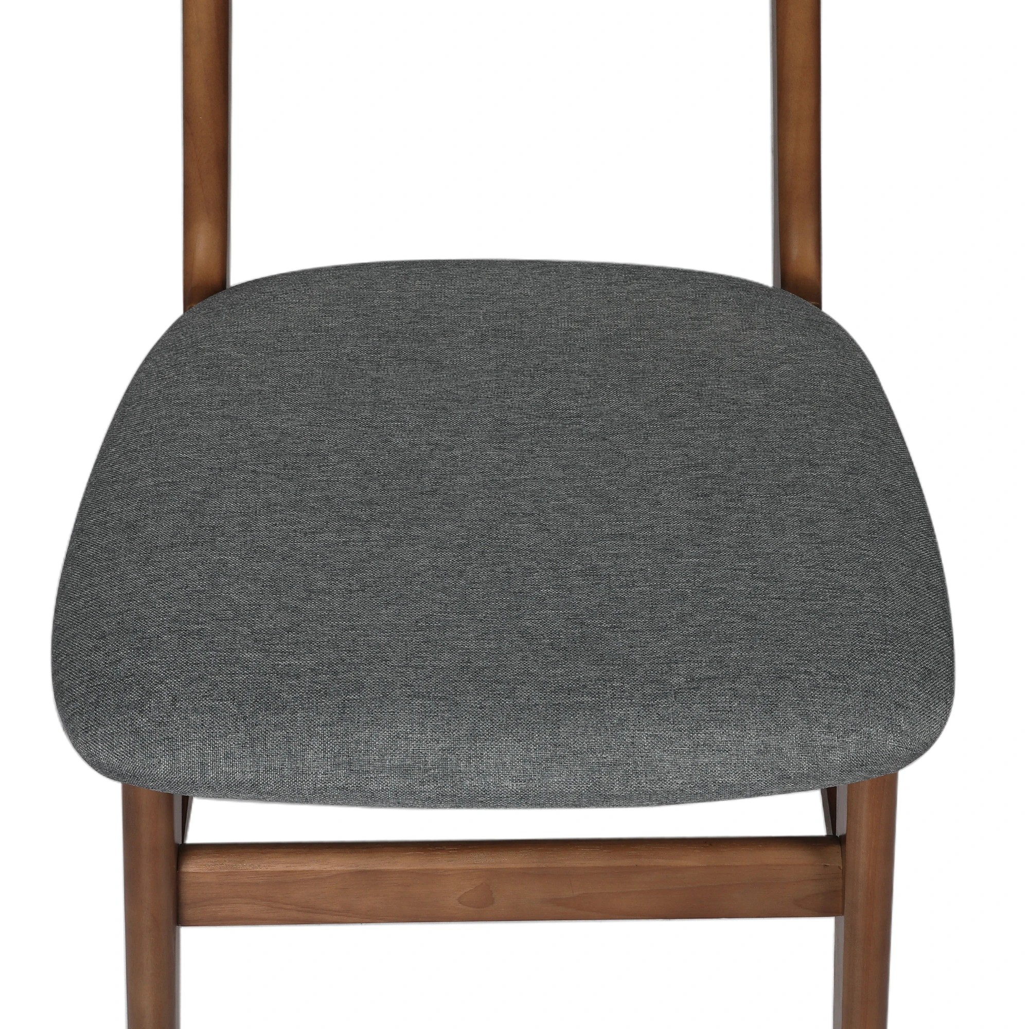 5 Levede 1 Set Of 6 Rubberwood Dining Chairs - Walnut, 5 of 7