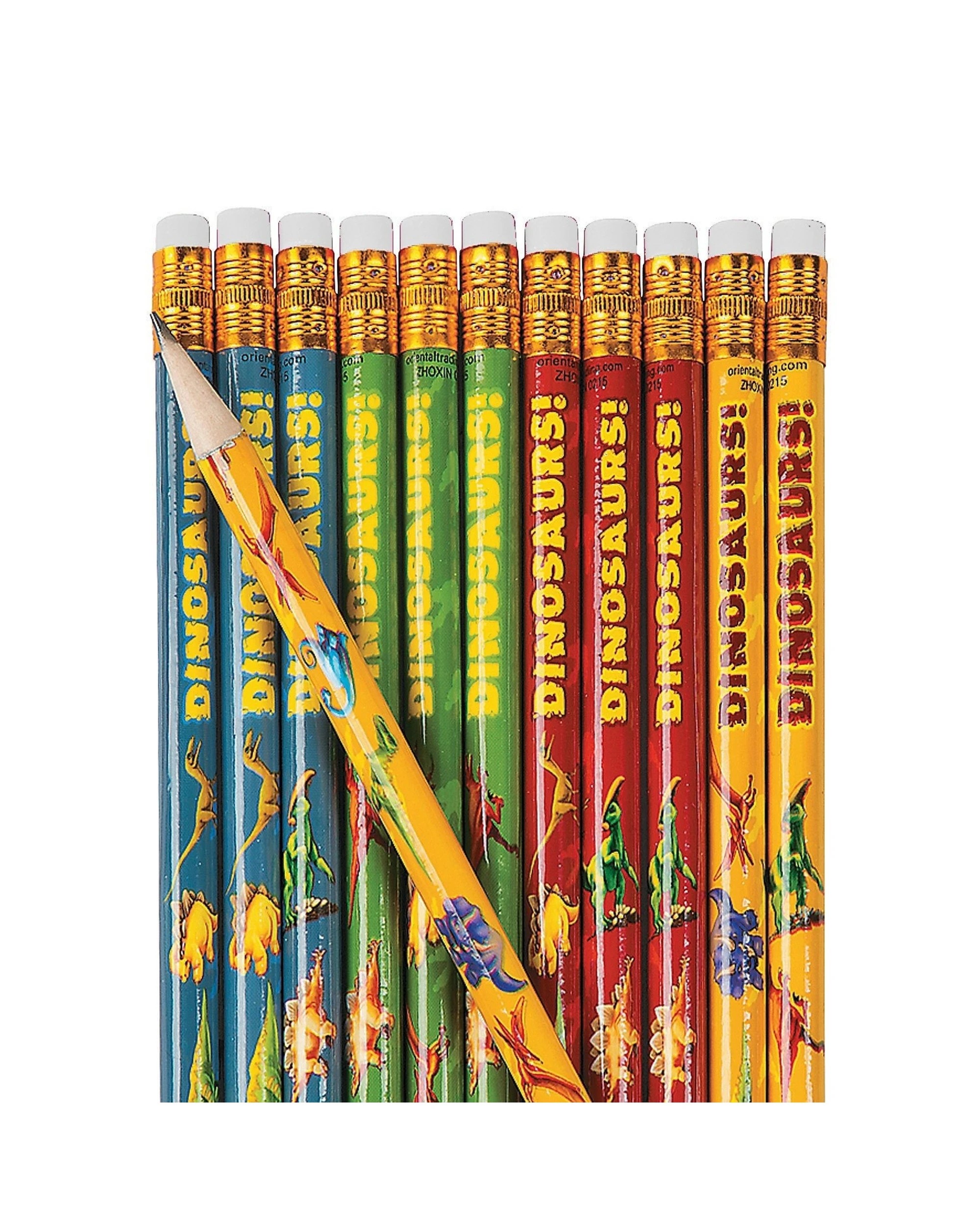 1 Partyrama Dinosaur Pencils Pack of 12, 1 of 1