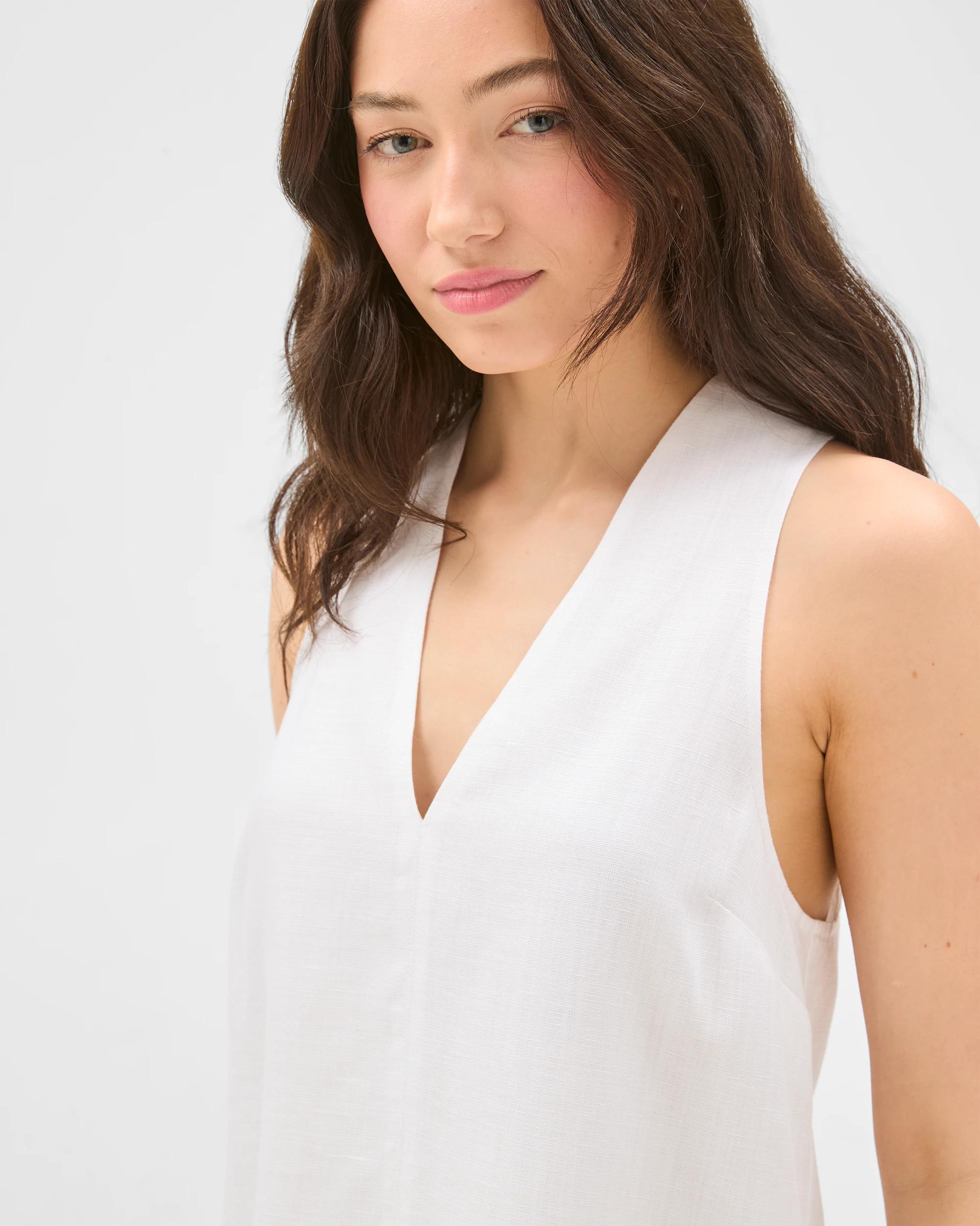 3 Lily Loves V-Neck Tunic Top WHITE, 3 of 7