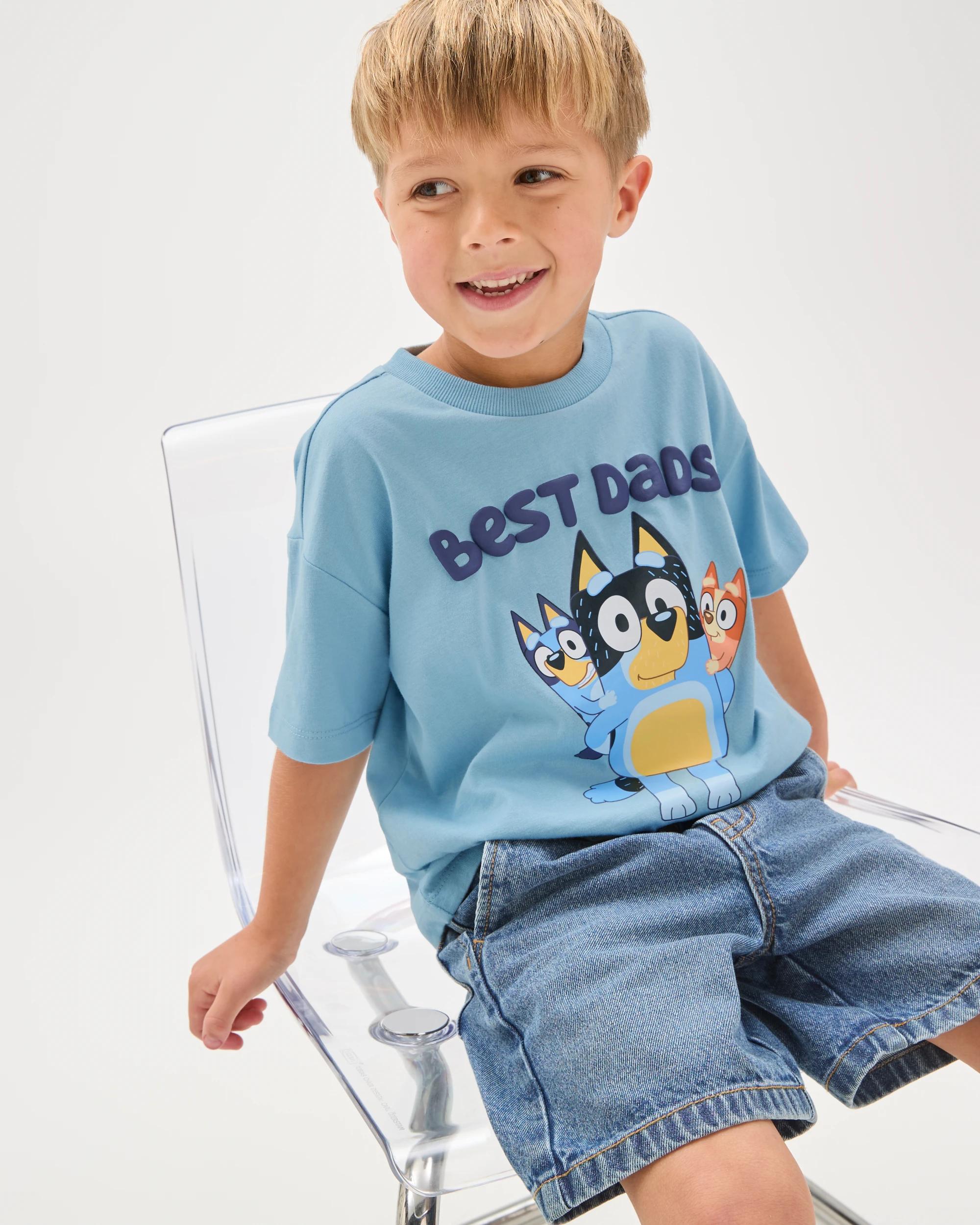 3 Bluey Australian Cotton T-Shirt BLUE, 3 of 7