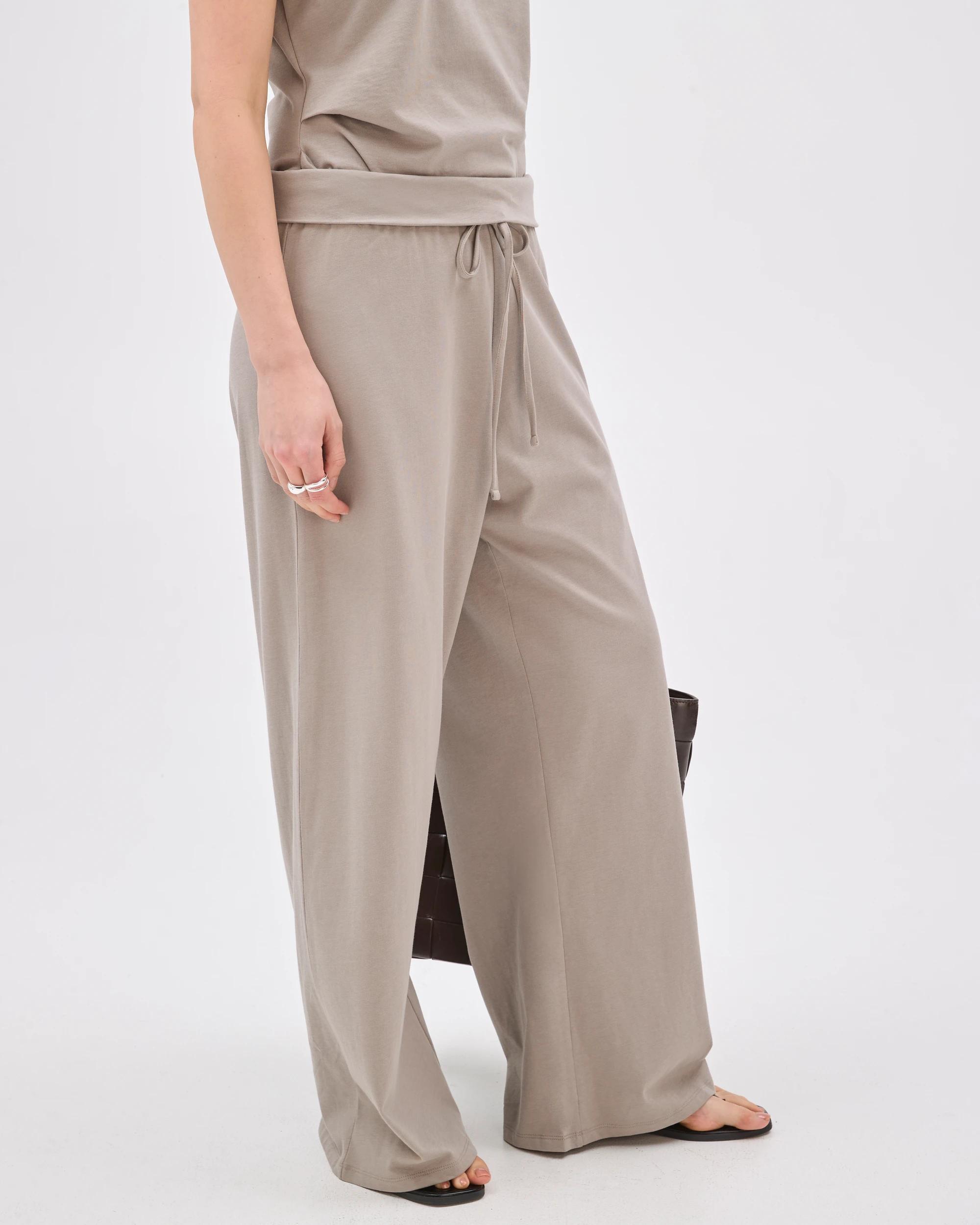 5 Lily Loves Australian Cotton Straight Leg Frill Pants PORTOBELLO, 5 of 6